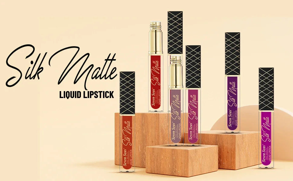 Silk Matte Liquid Lipstick for Women | Long Lasting Soft Matte Color - Seven Seas Cosmetics