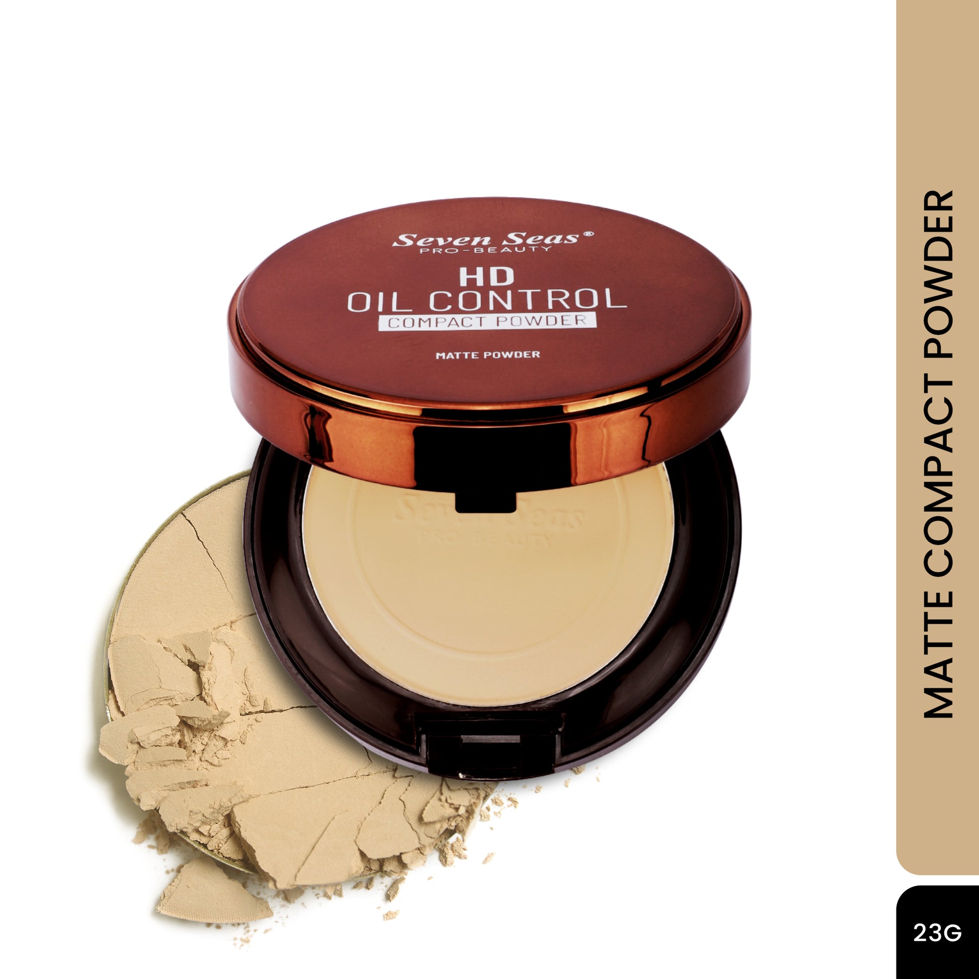 Seven Seas 2 In 1 HD Oil Control Matte Finish Pressed Compact Powder - Seven Seas Cosmetics