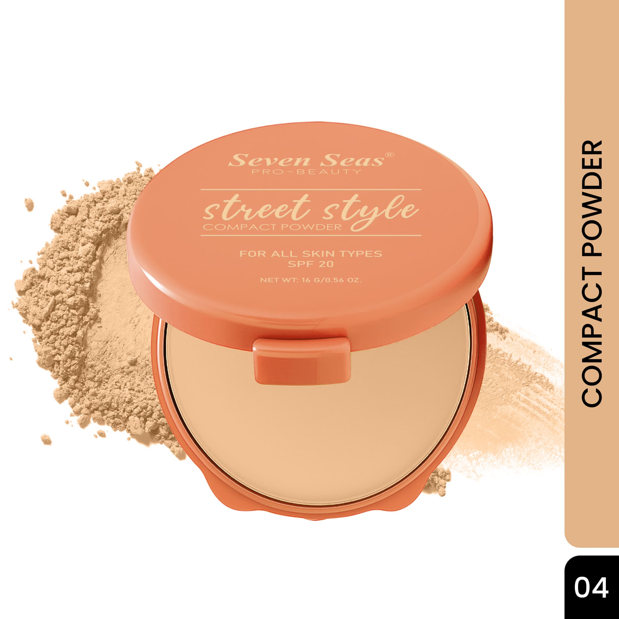 Seven Seas Absolute Compact Powder | Blends Effortlessly | Perfect Coverage | Comfortable Wear | Weightless Texture | Suitable for All Skin Types - Seven Seas Cosmetics