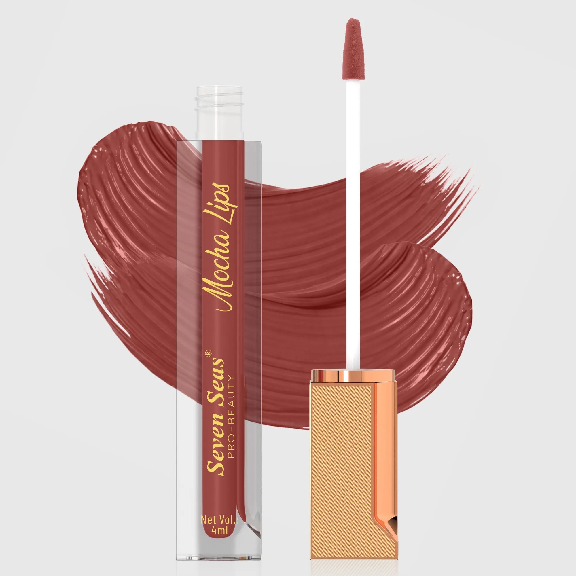 Mocha Lips Matte Liquid Lipstick | Non-Transfer & 12-Hour Stay