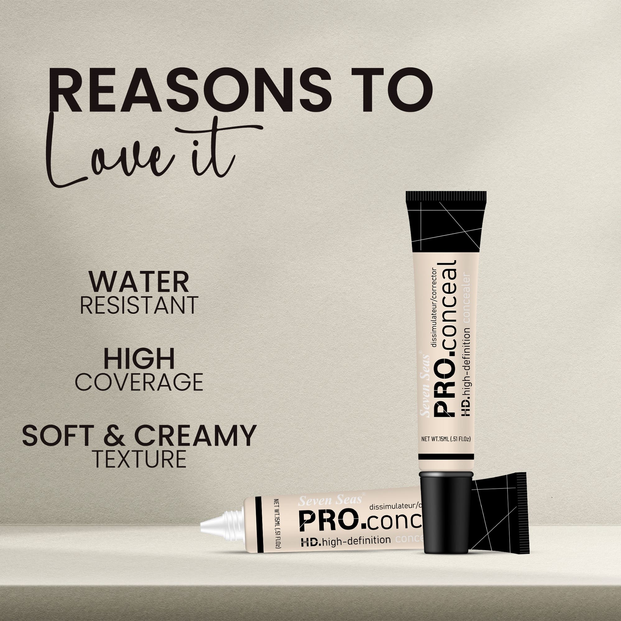 Seven Seas HD Pro Matte Liquid Concealer - Seven Seas Cosmetics