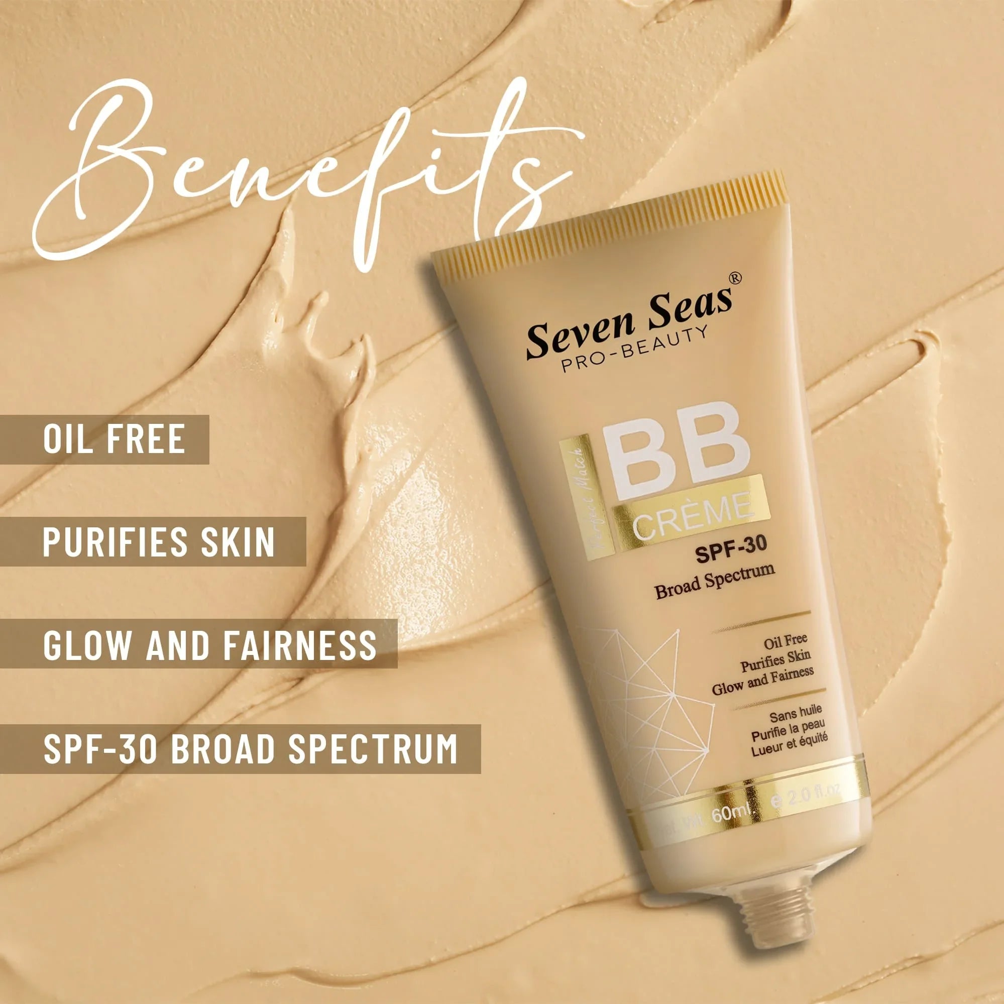BB Cream Foundation SPF 30 | Glow and Coverage - Seven Seas Cosmetics