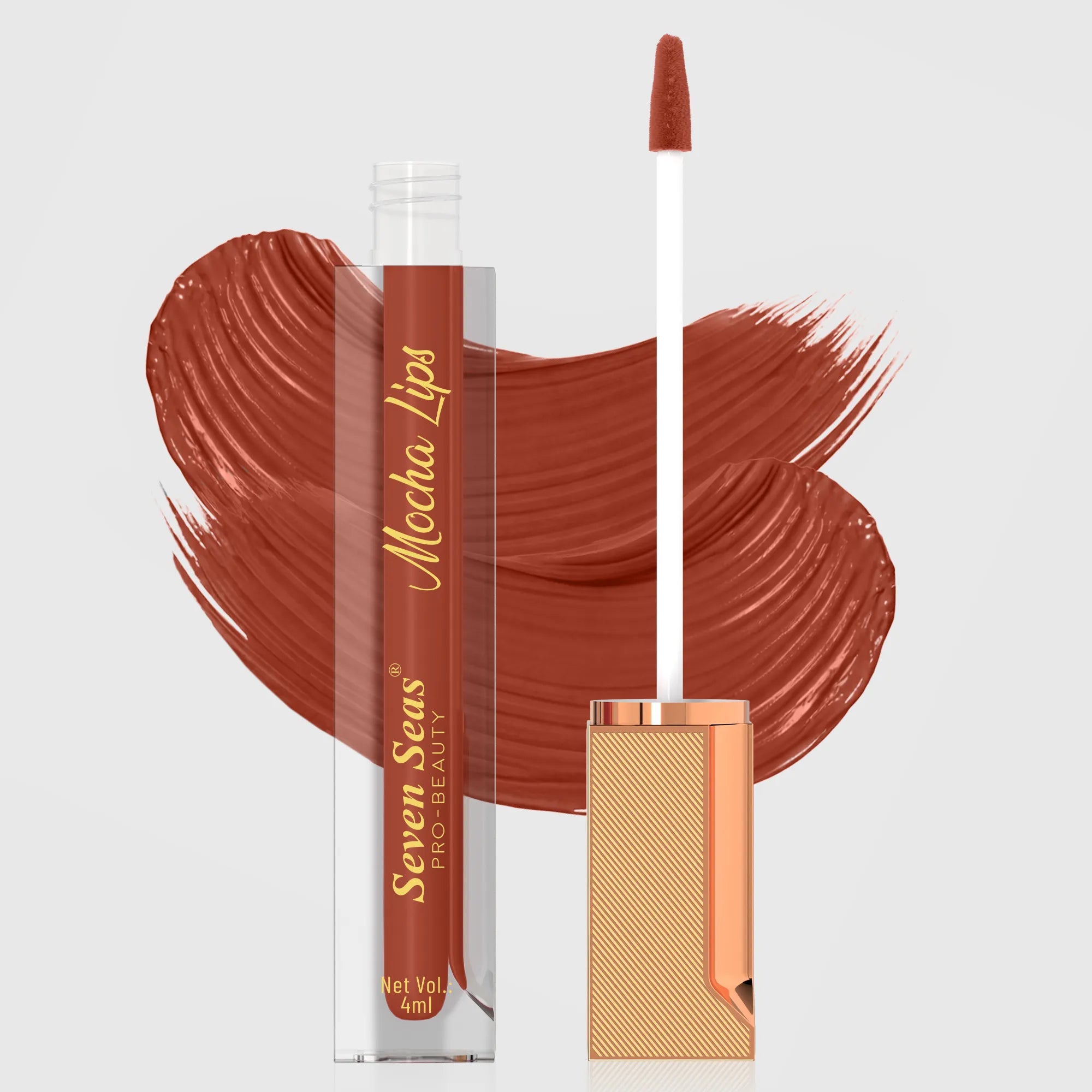 Mocha Lips Matte Liquid Lipstick | Non-Transfer & 12-Hour Stay