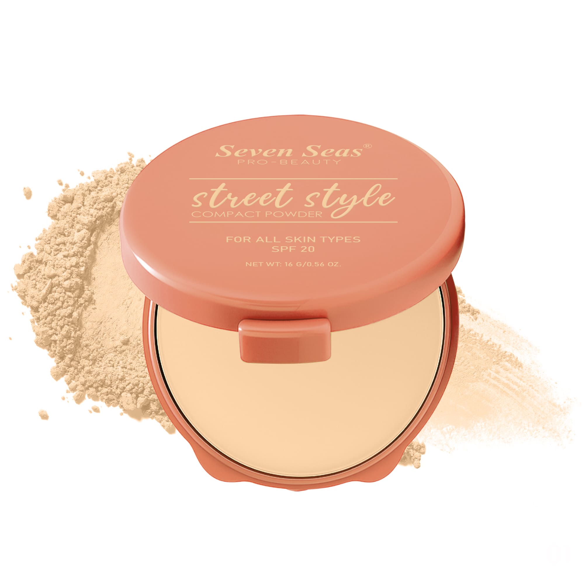 Seven Seas Absolute Compact Powder | Blends Effortlessly | Perfect Coverage | Comfortable Wear | Weightless Texture | Suitable for All Skin Types - Seven Seas Cosmetics