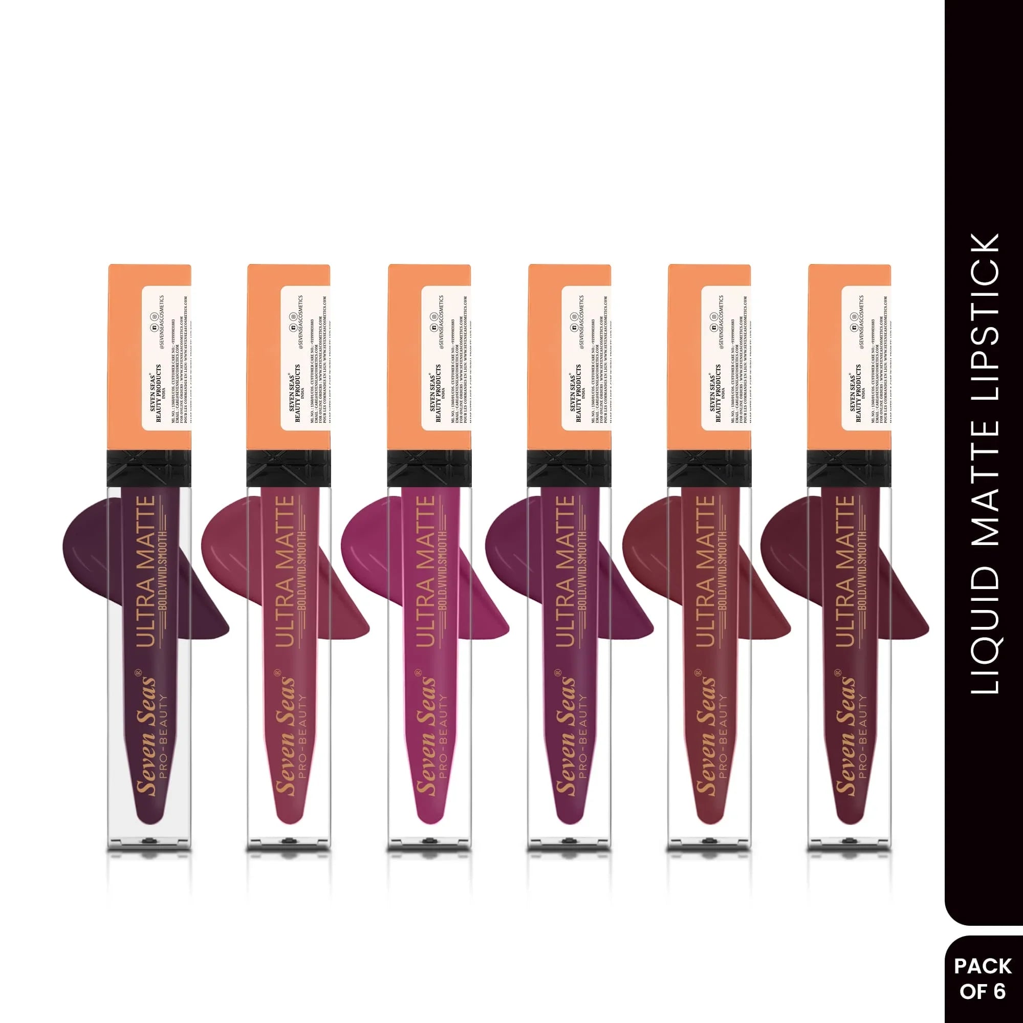 Ultra Matte Liquid Lipstick for Women | Long Lasting, High Pigment Color - Seven Seas Cosmetics