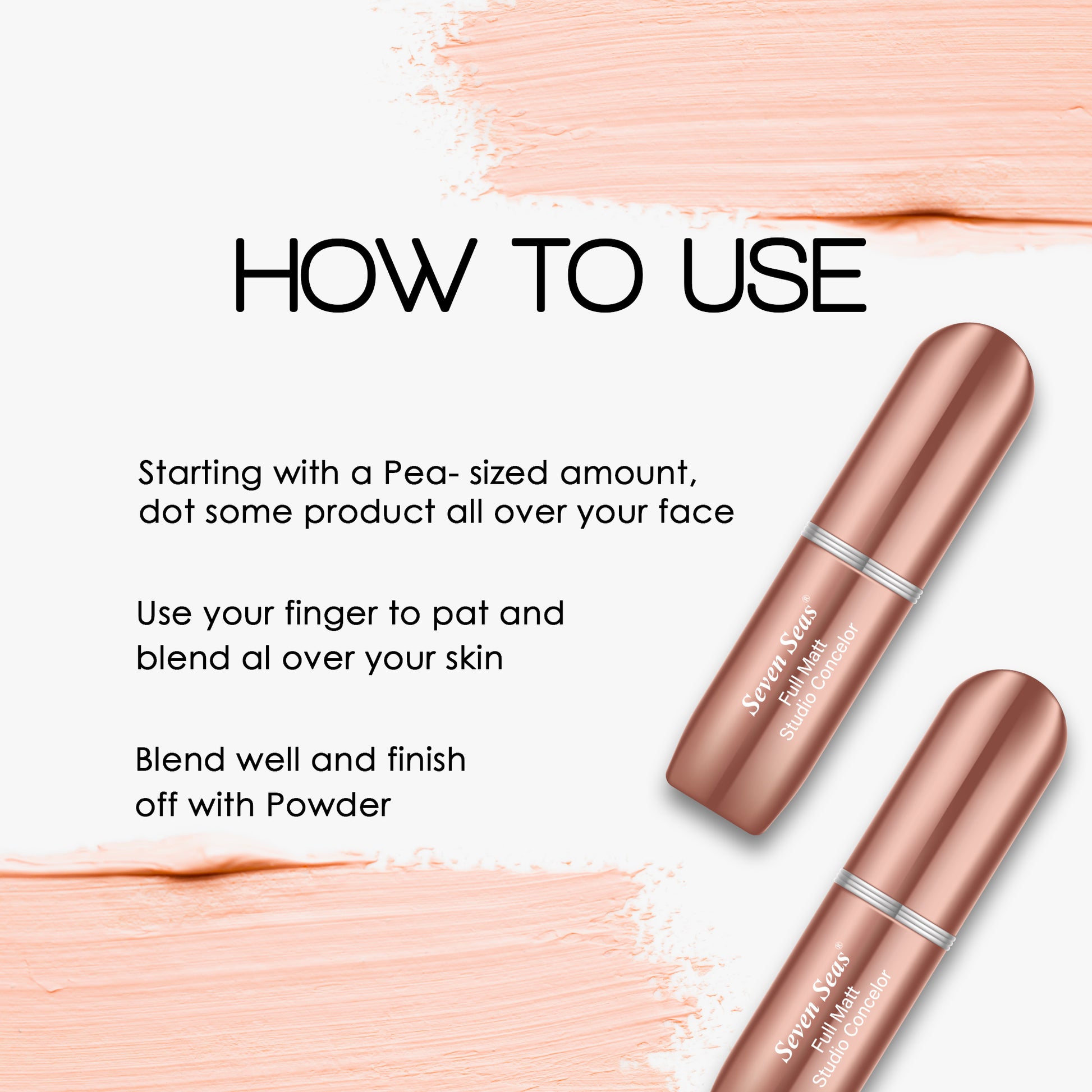 Seven Seas Full Matt Studio Concealer - Seven Seas Cosmetics