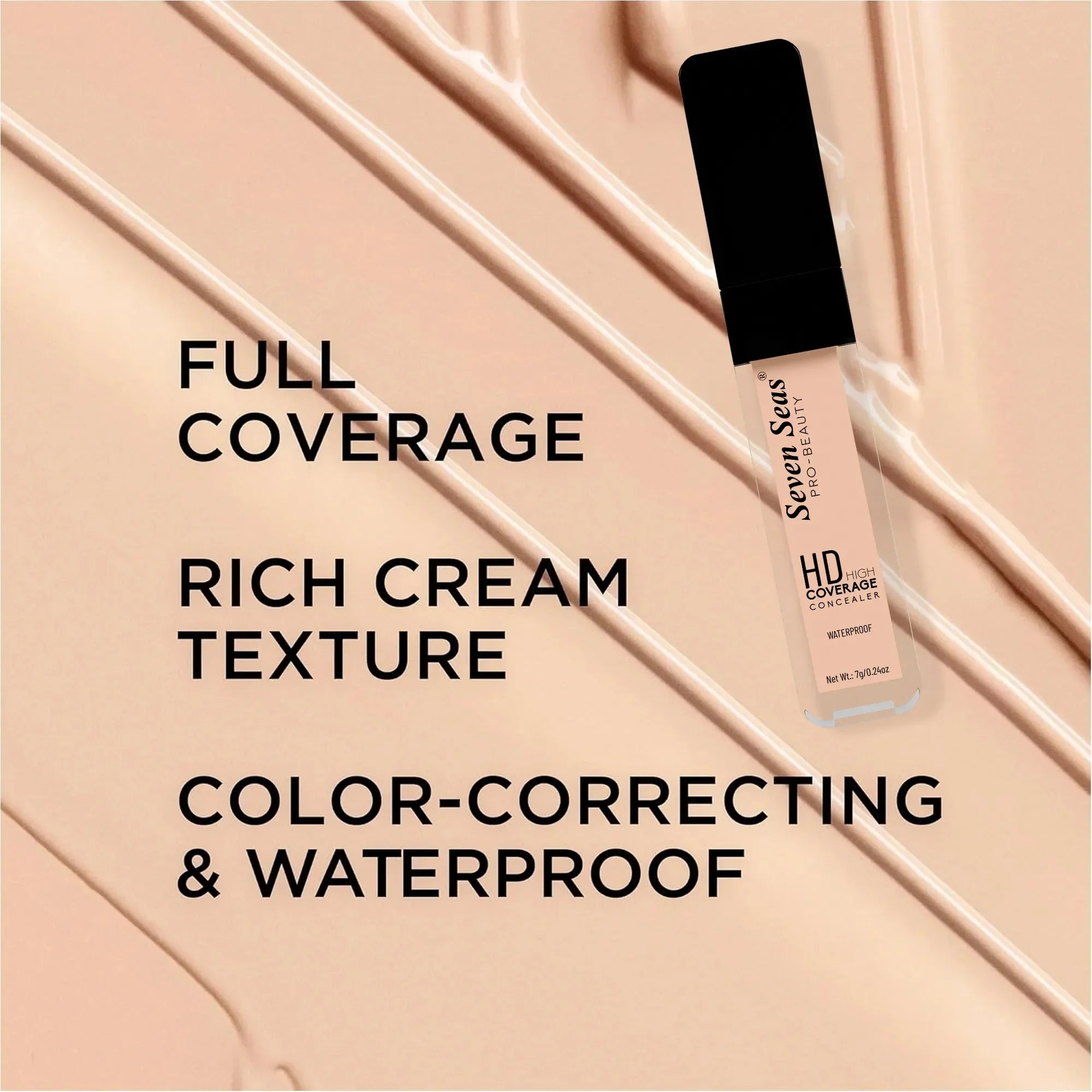 HD High Coverage Concealer - Seven Seas Cosmetics