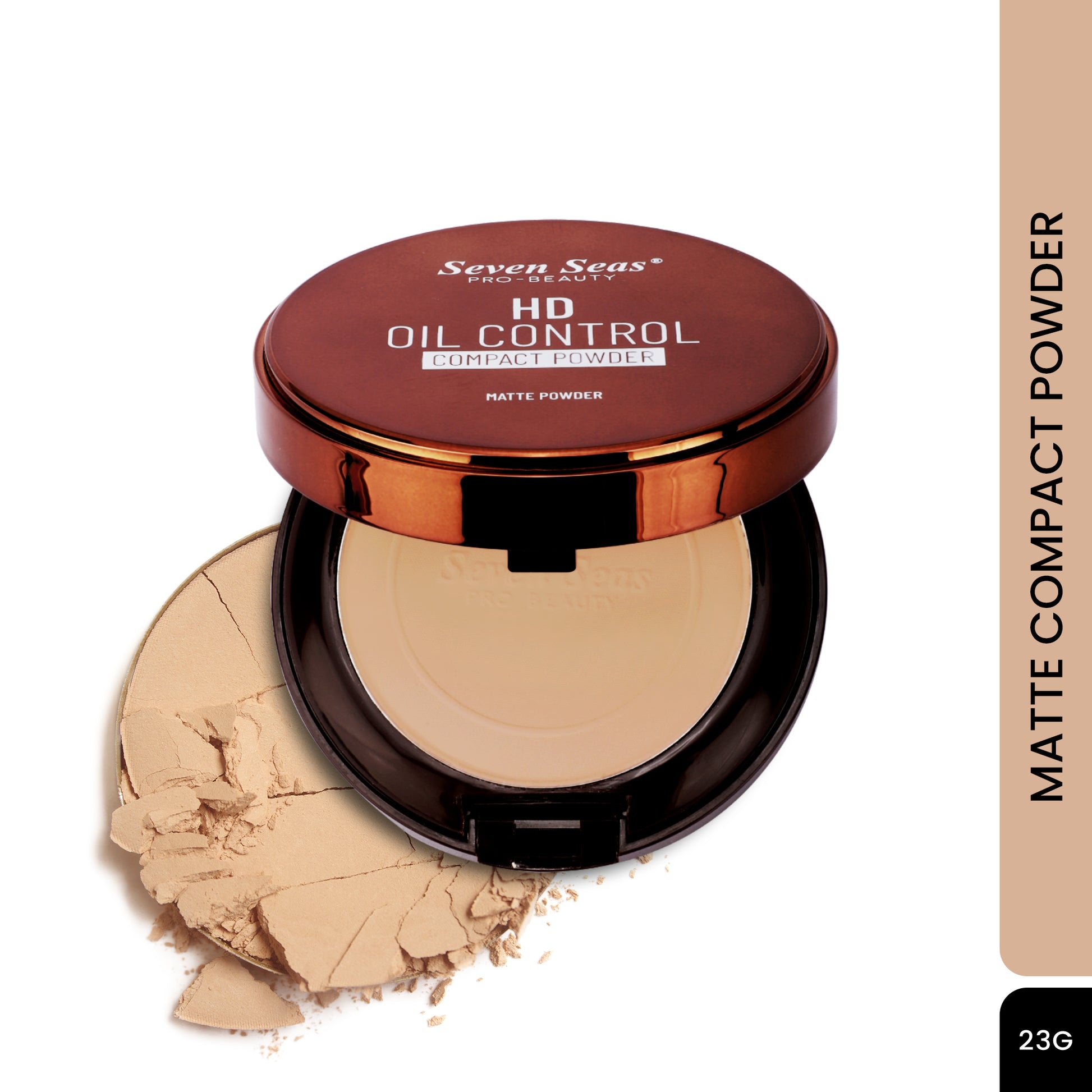 Seven Seas 2 In 1 HD Oil Control Matte Finish Pressed Compact Powder - Seven Seas Cosmetics