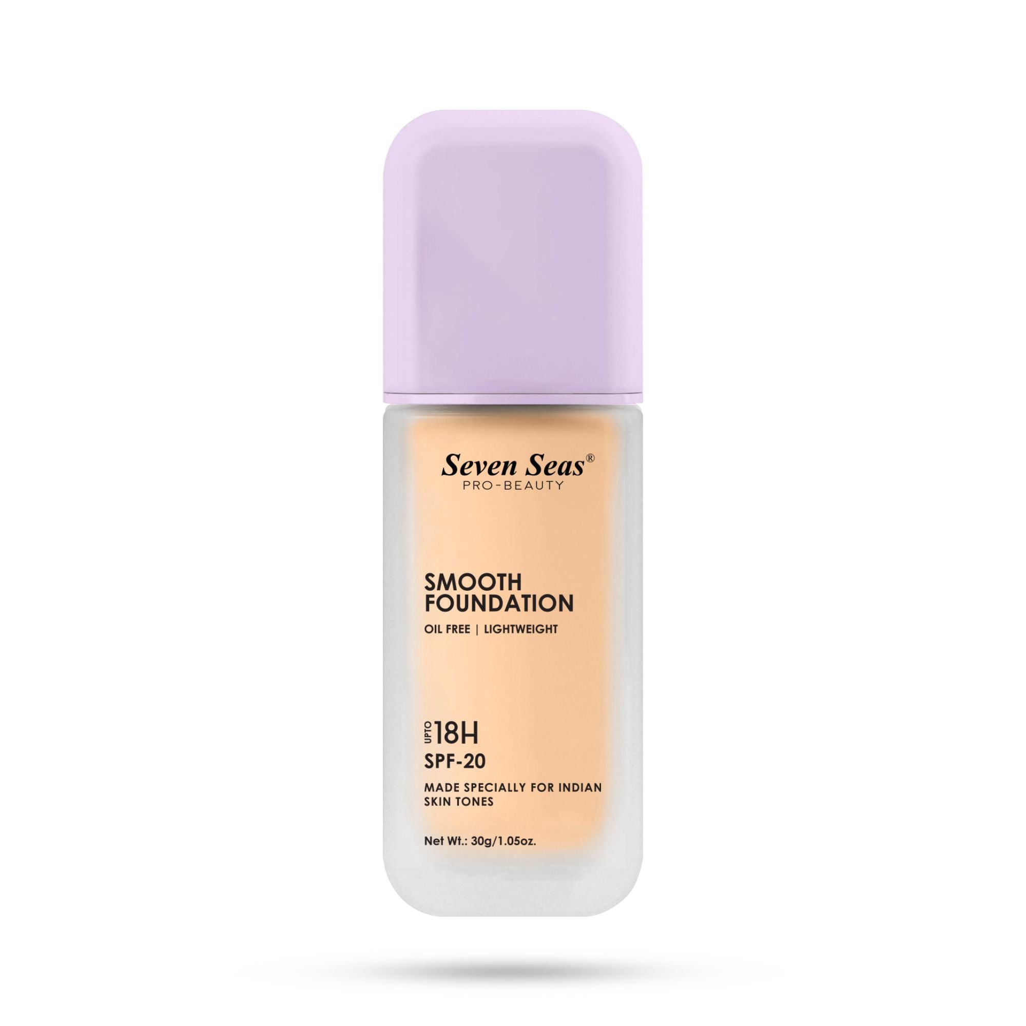 Seven Seas Smooth Foundation | Oil Free | Lightweight | Long Lasting Foundation for Face Makeup | SPF-20 - Seven Seas Cosmetics