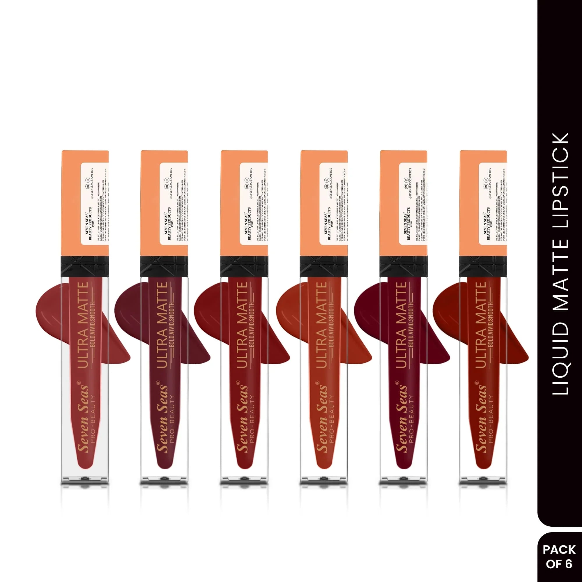 Ultra Matte Liquid Lipstick for Women | Long Lasting, High Pigment Color - Seven Seas Cosmetics