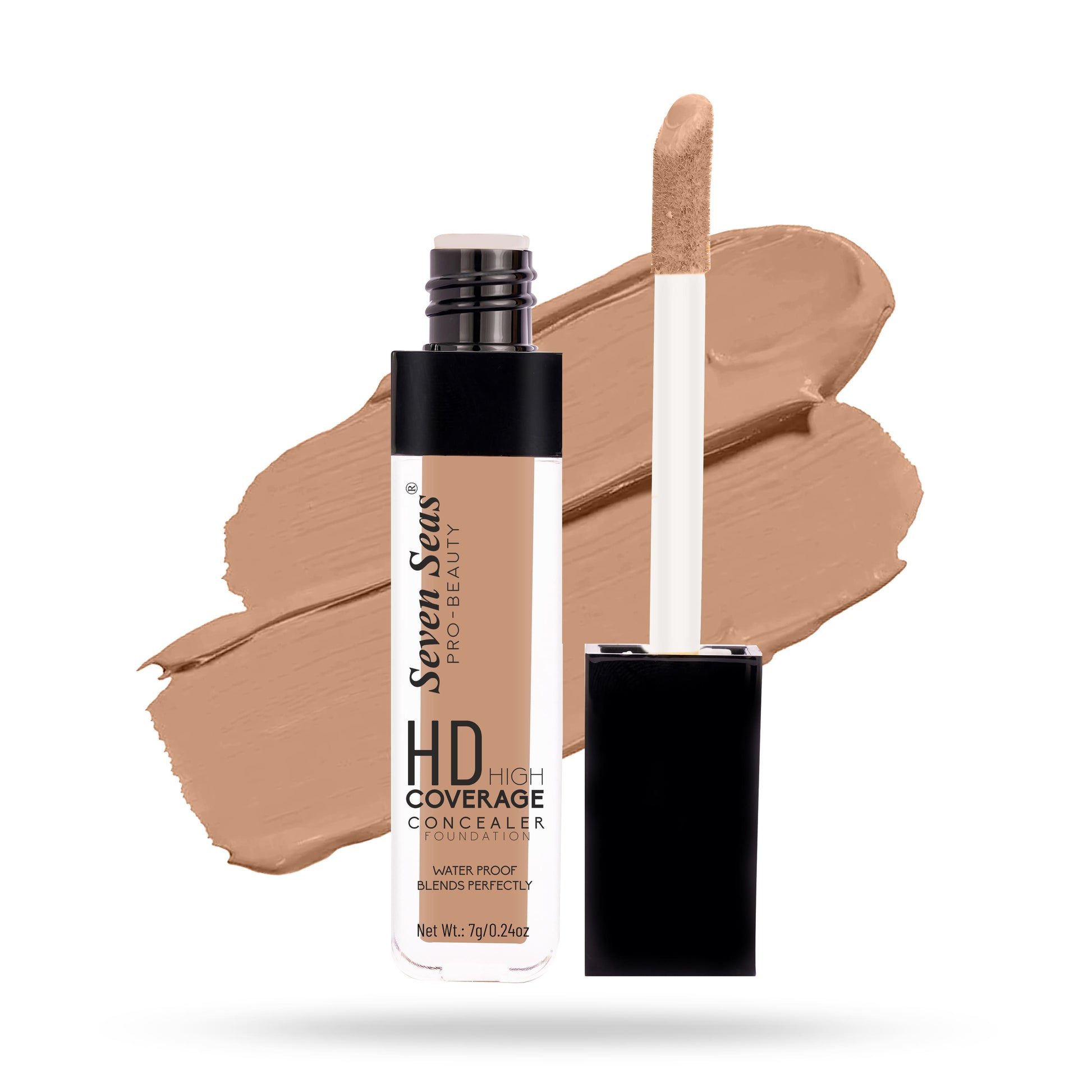 Seven Seas Full Coverage Concealer, Matte & Poreless | Ultra Blendable Matte finish waterproof Long Lasting concealer - Seven Seas Cosmetics
