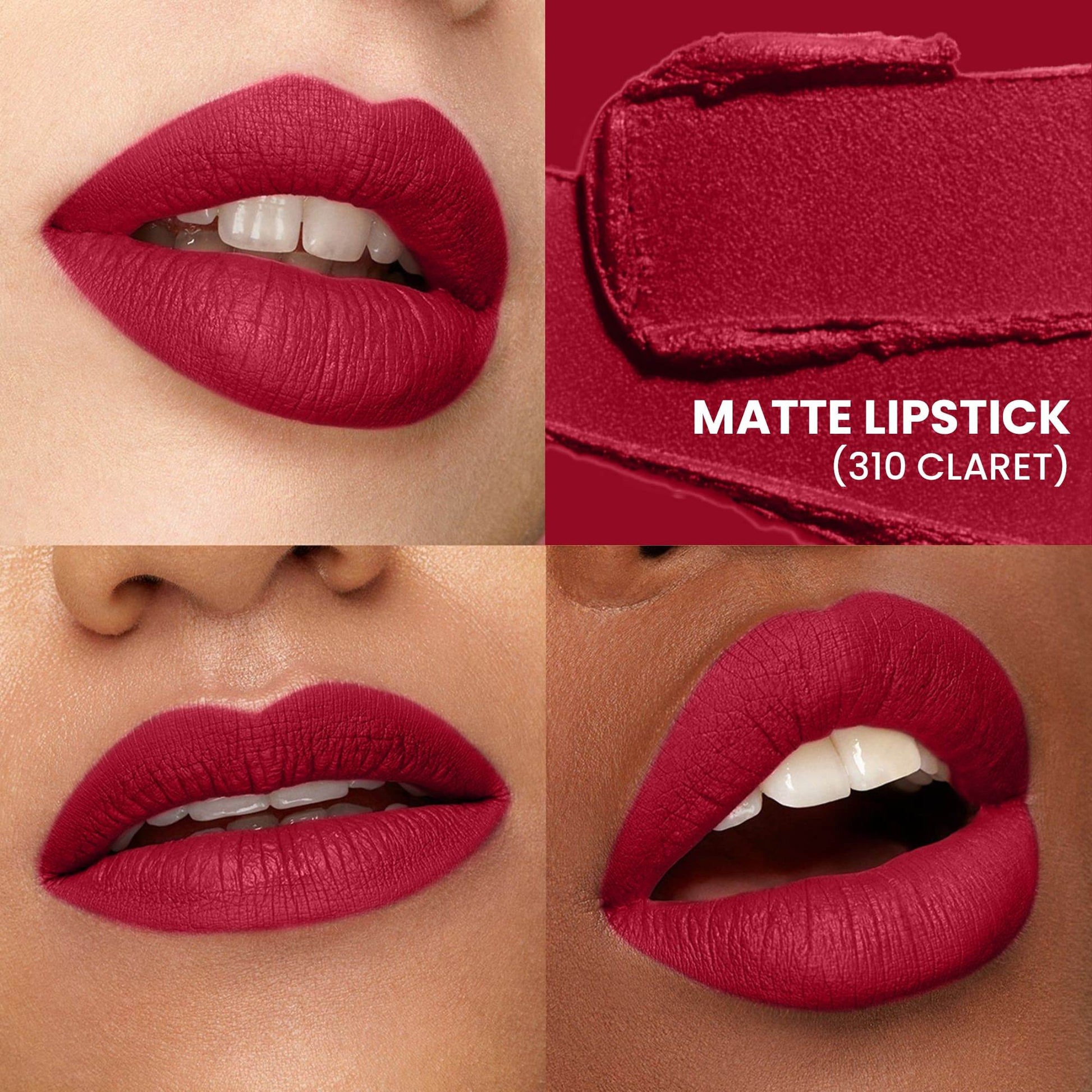 Seven Seas Fiery Lips Matte Lipstick | Long Lasting Matte Lipstick | Intense Matte Finish | Creamy Texture | Highly Pigmented Lipstick - Seven Seas Cosmetics