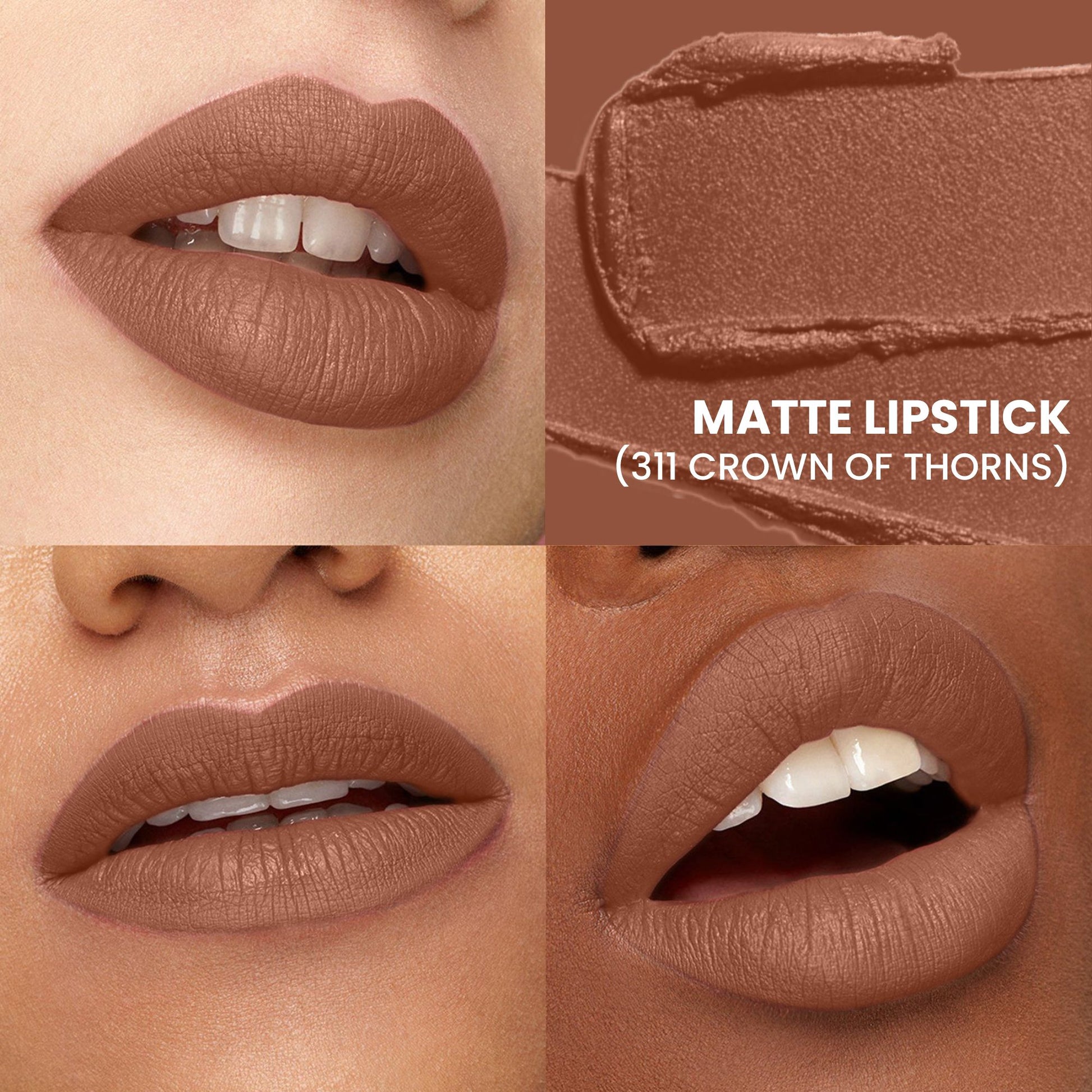 Seven Seas Fiery Lips Matte Lipstick | Long Lasting Matte Lipstick | Intense Matte Finish | Creamy Texture | Highly Pigmented Lipstick - Seven Seas Cosmetics