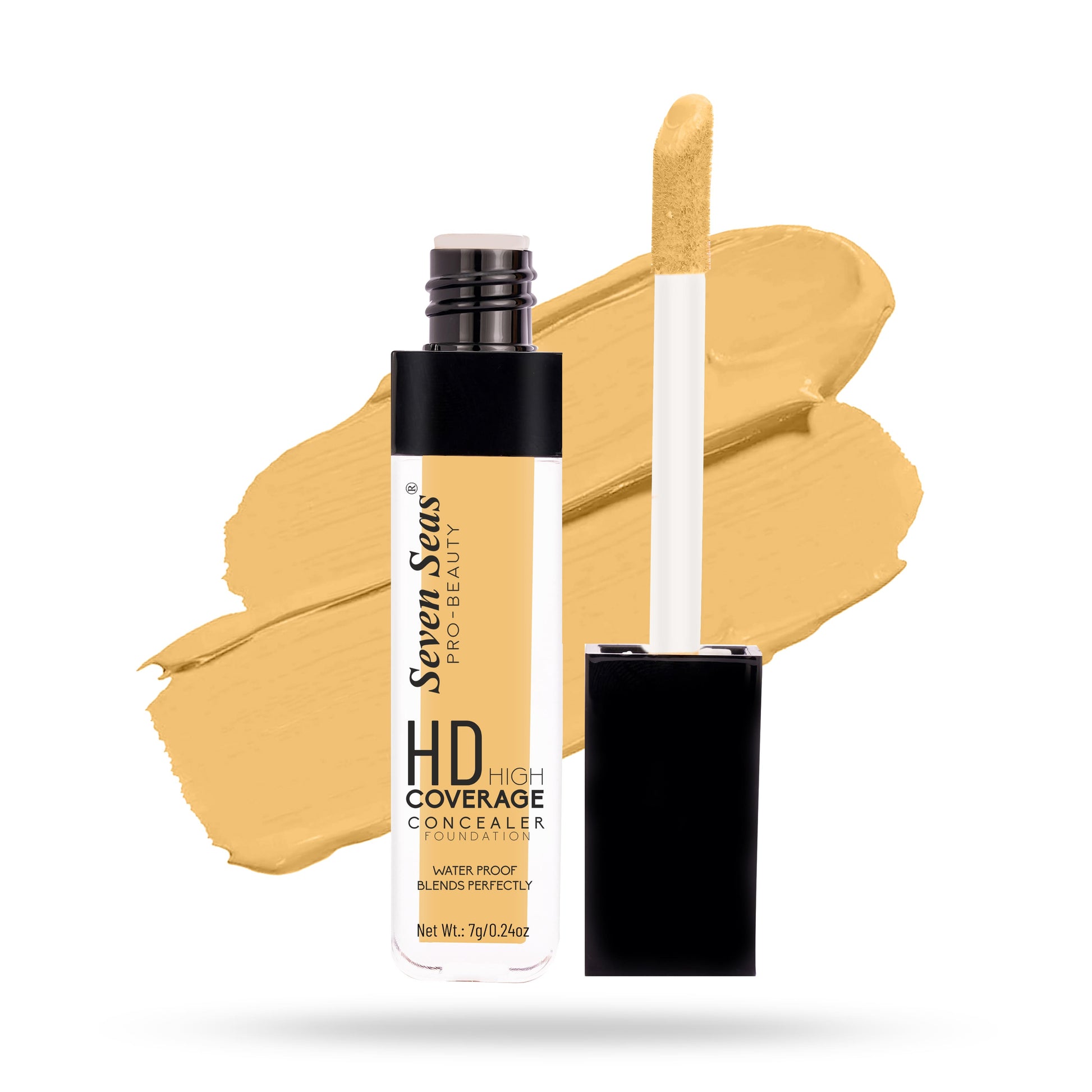 Seven Seas Full Coverage Concealer, Matte & Poreless | Ultra Blendable Matte finish waterproof Long Lasting concealer - Seven Seas Cosmetics