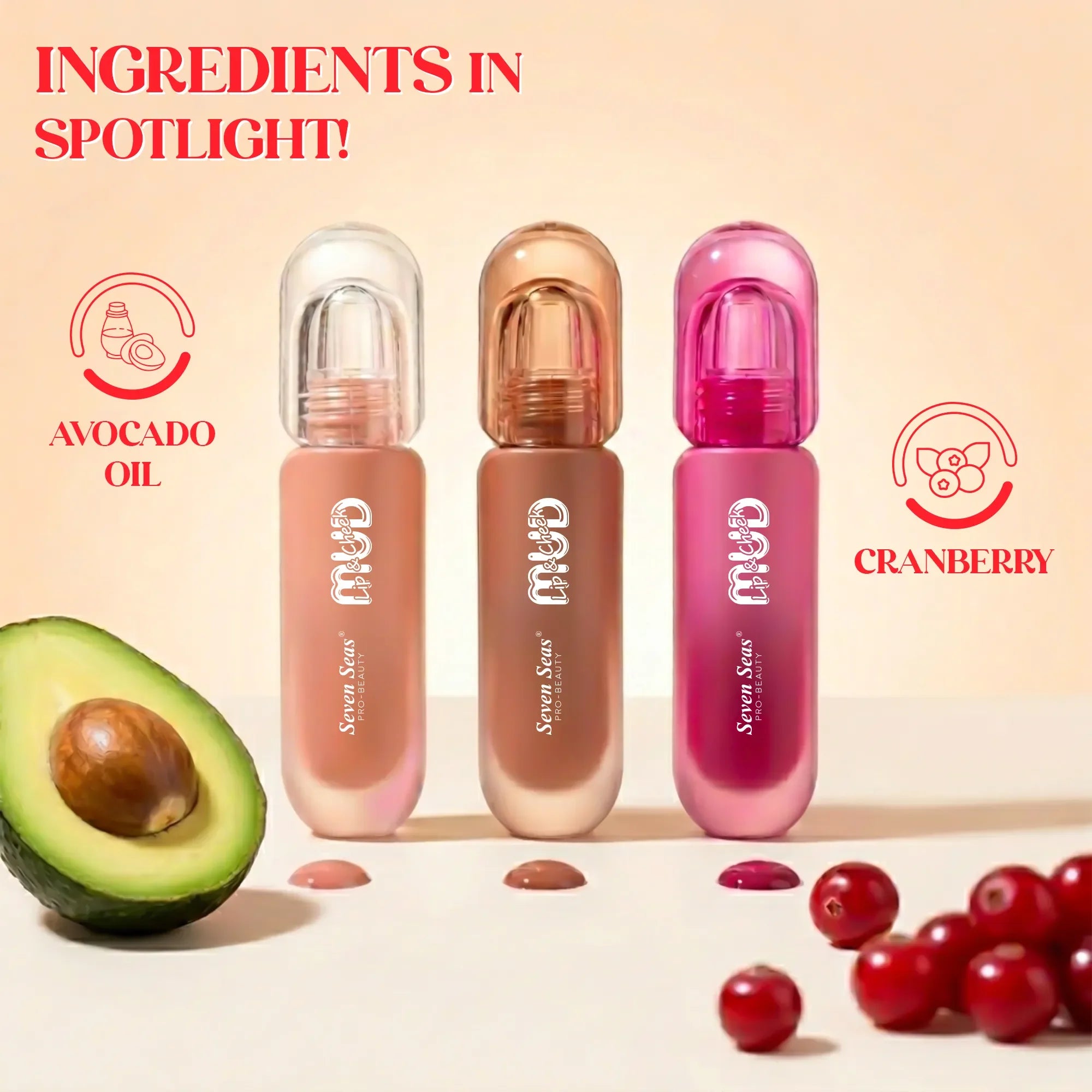 Mud Lip & Cheek Blusher | Velvet Tint - Seven Seas Cosmetics