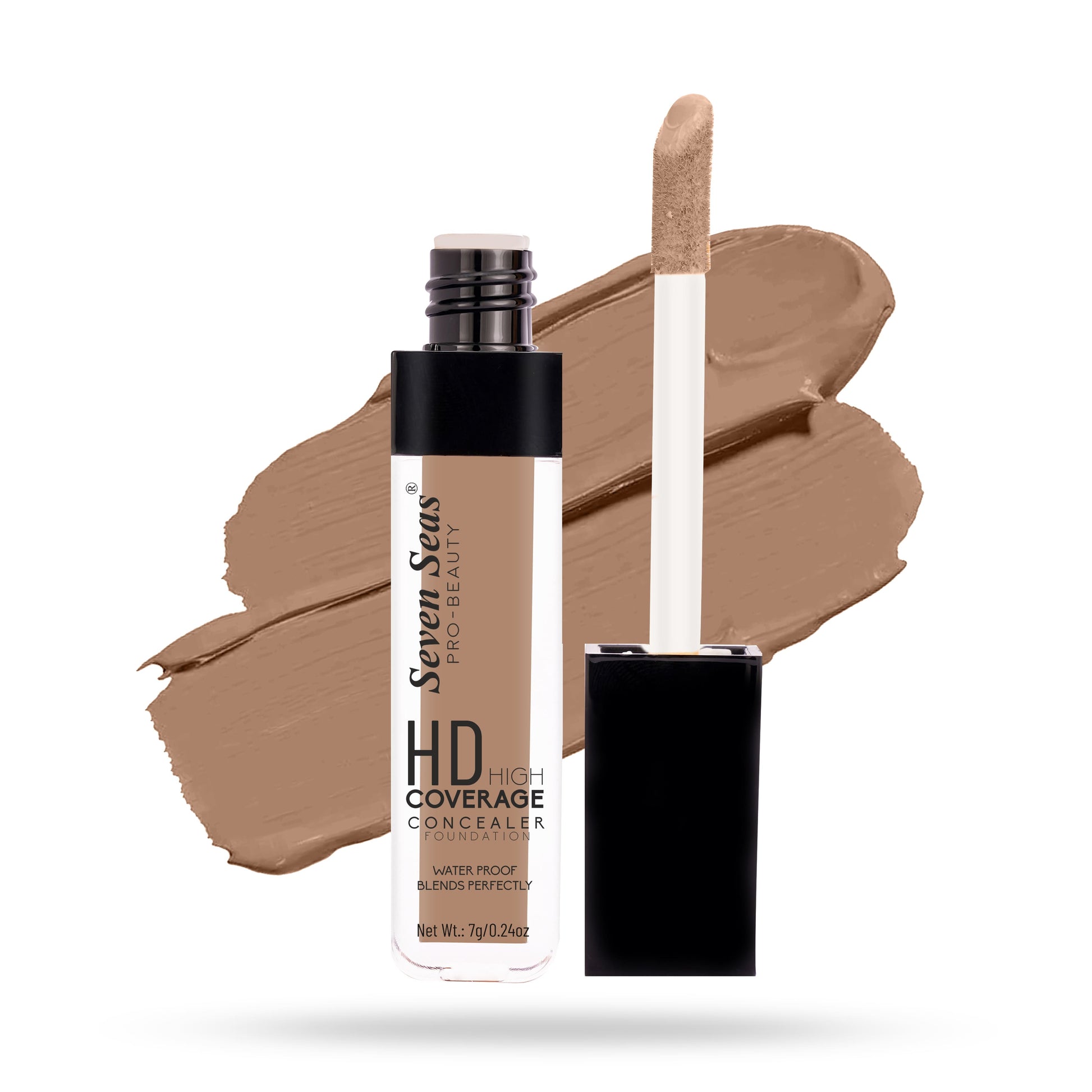 Seven Seas Full Coverage Concealer, Matte & Poreless | Ultra Blendable Matte finish waterproof Long Lasting concealer - Seven Seas Cosmetics