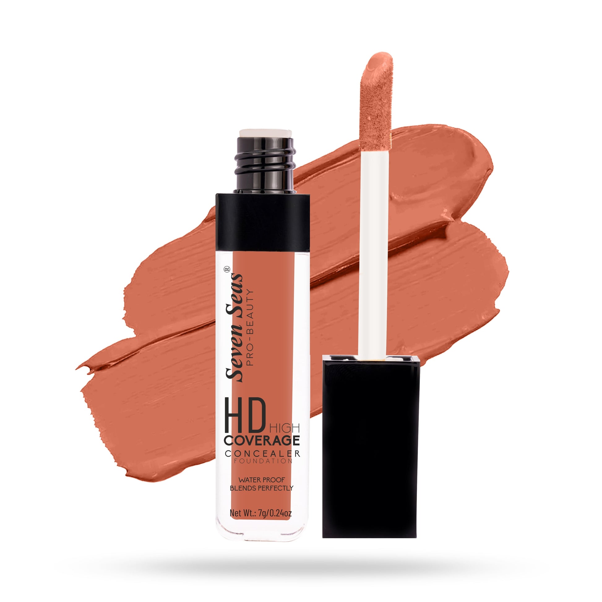 Seven Seas Full Coverage Concealer, Matte & Poreless | Ultra Blendable Matte finish waterproof Long Lasting concealer - Seven Seas Cosmetics