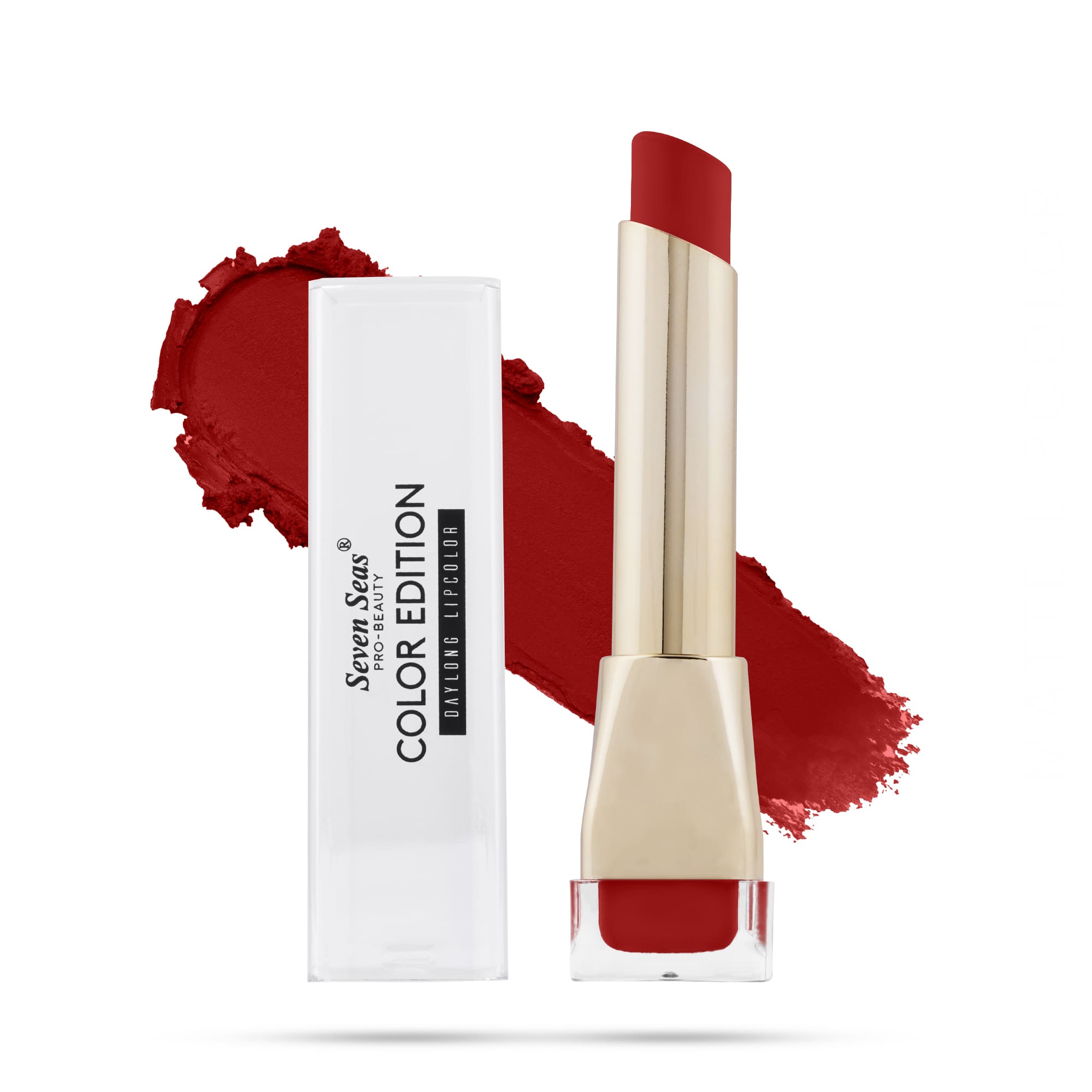 Seven Seas Color Edition Matte Lipstick | Highly Pigmented | Long Lasting | Waterproof | Smudgeproof | Single Coat Application | Lipstick for Women - Seven Seas Cosmetics