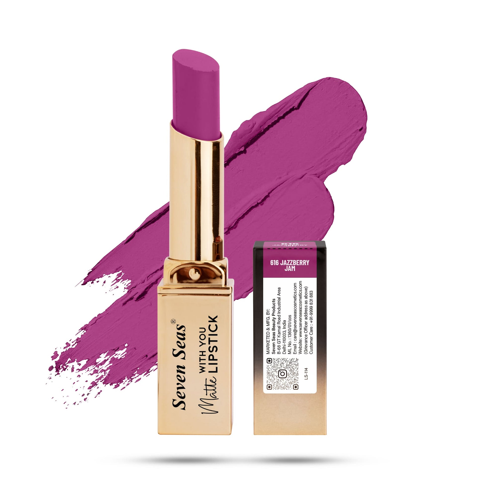 Seven Seas Matte With You Lipstick - Seven Seas Cosmetics