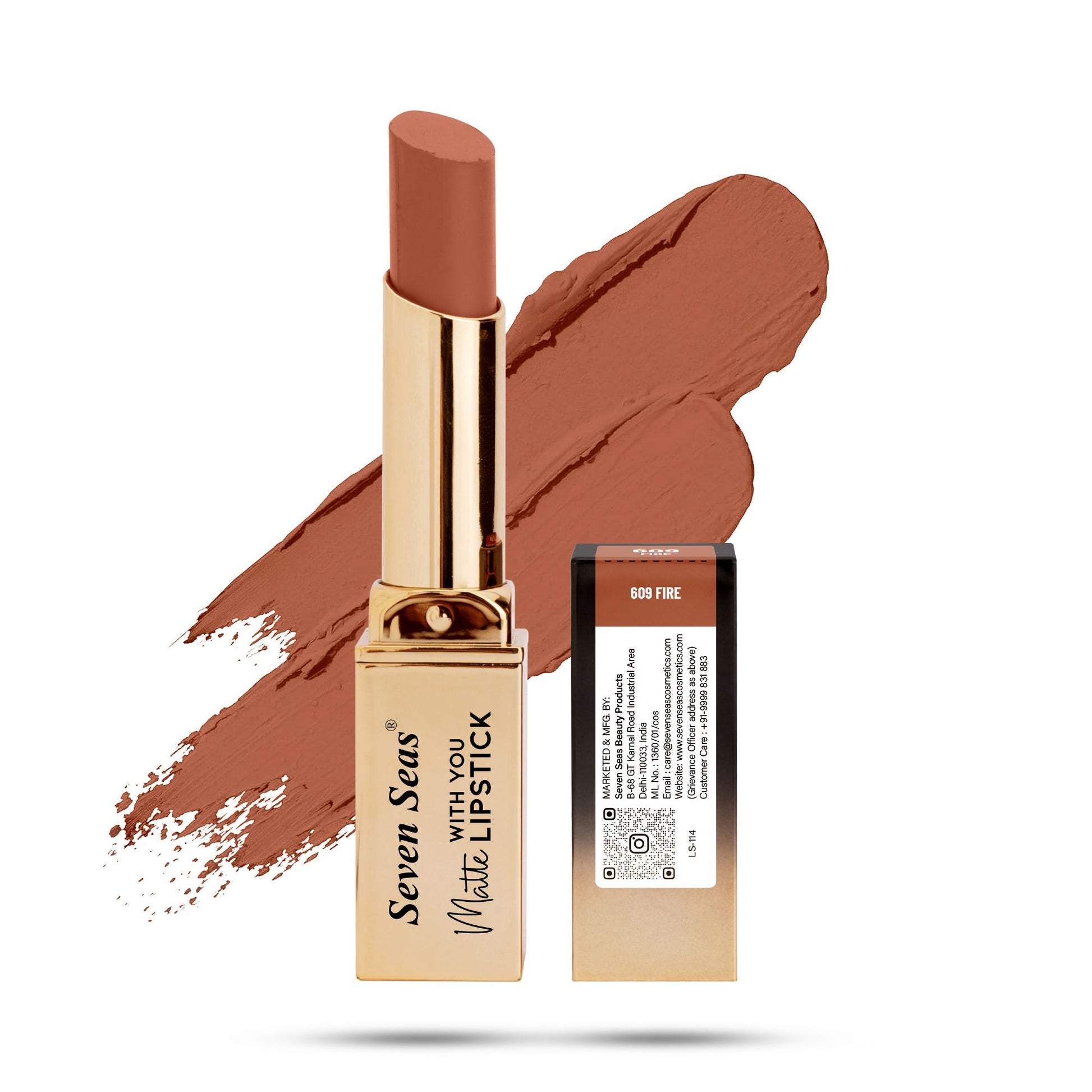 Seven Seas Matte With You Lipstick - Seven Seas Cosmetics