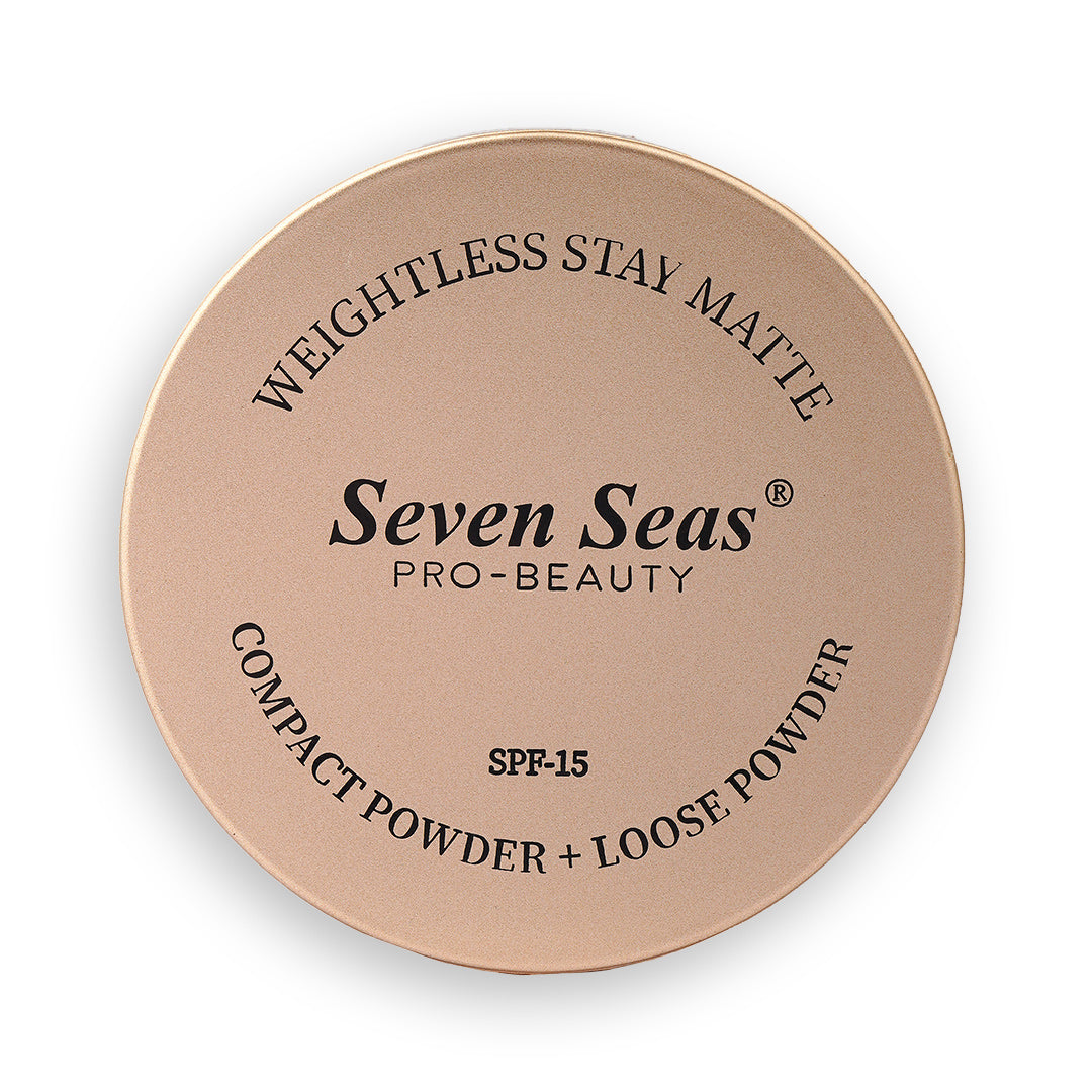Seven Seas 2 In 1 Weightless Stay Matte Compact Powder - Seven Seas Cosmetics