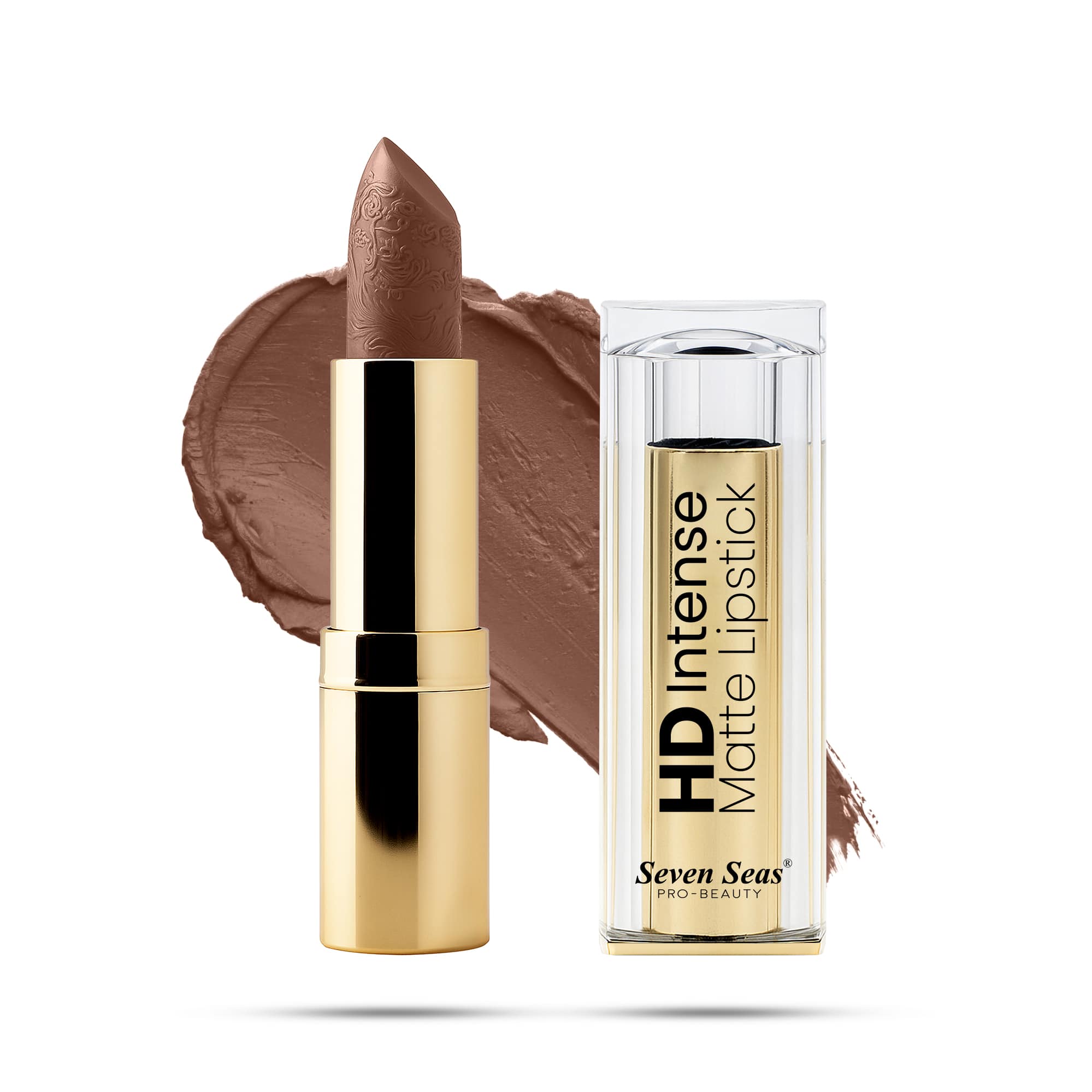Seven Seas HD Intense Matte Lipstick | Non-Transfer | Lipstick For Women (607-Dark Coffee, 3.5G) - Seven Seas Cosmetics