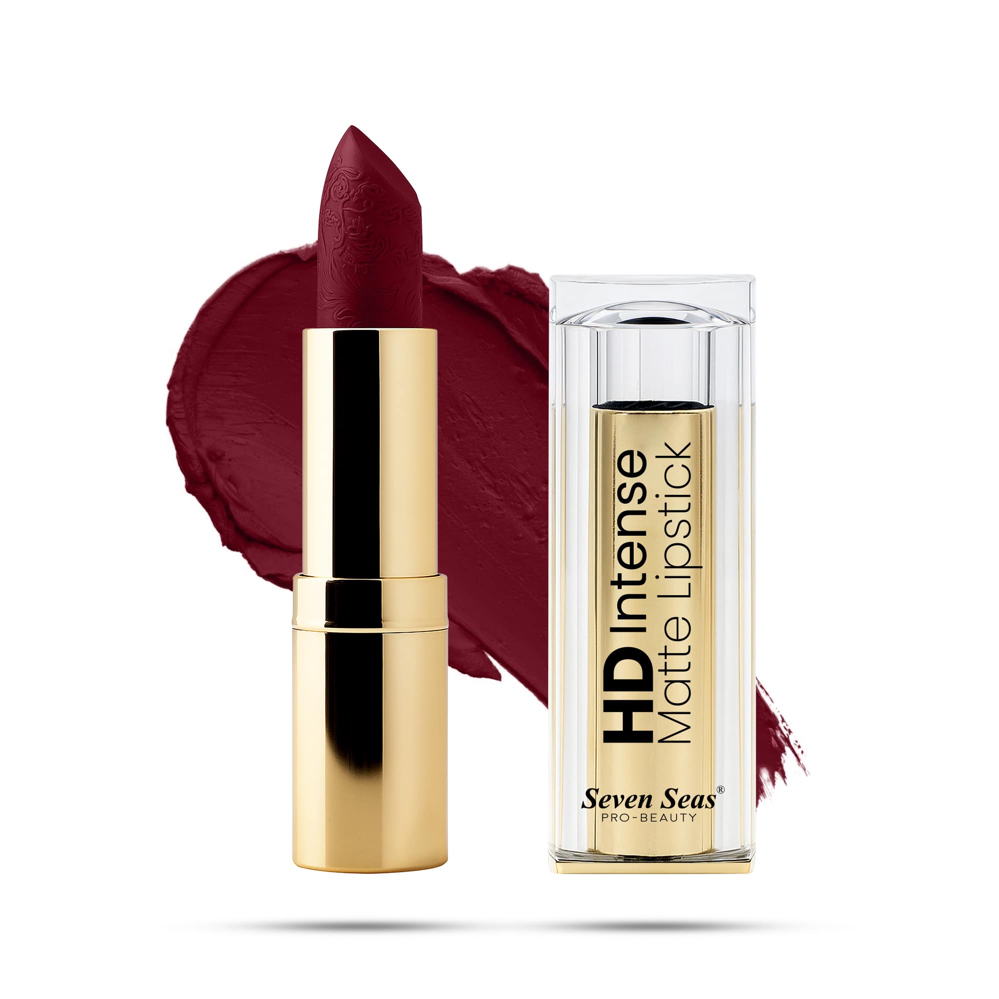 Seven Seas HD Intense Matte Lipstick | Non-Transfer | Lipstick For Women (607-Dark Coffee, 3.5G) - Seven Seas Cosmetics