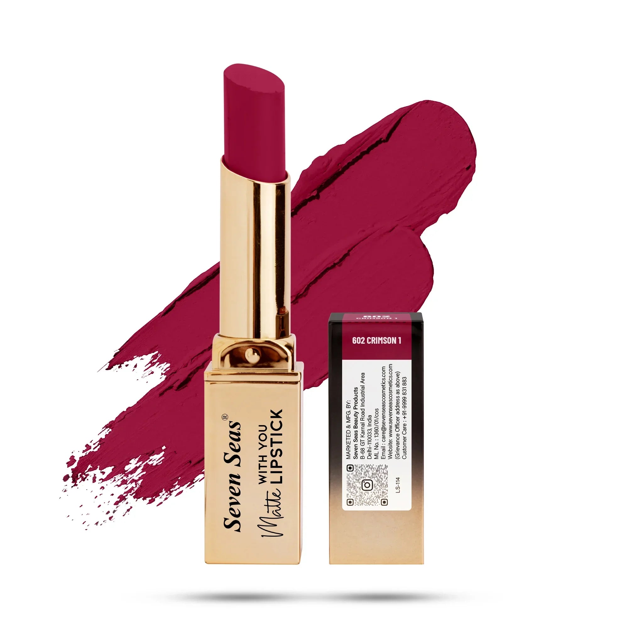 Matte With You Lipstick - Seven Seas Cosmetics