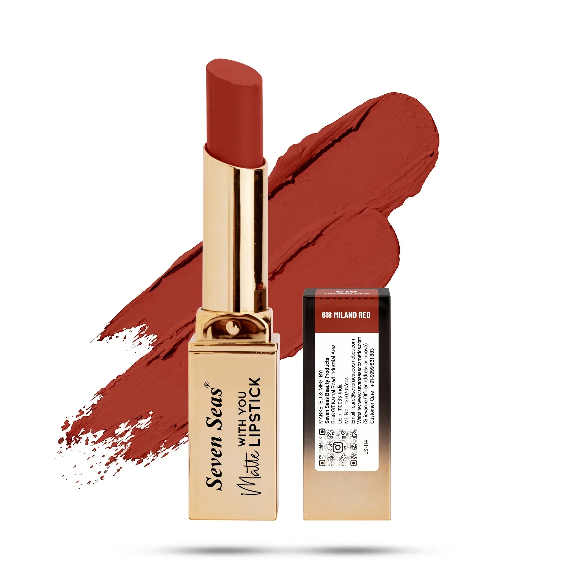 Matte With You Lipstick - Seven Seas Cosmetics