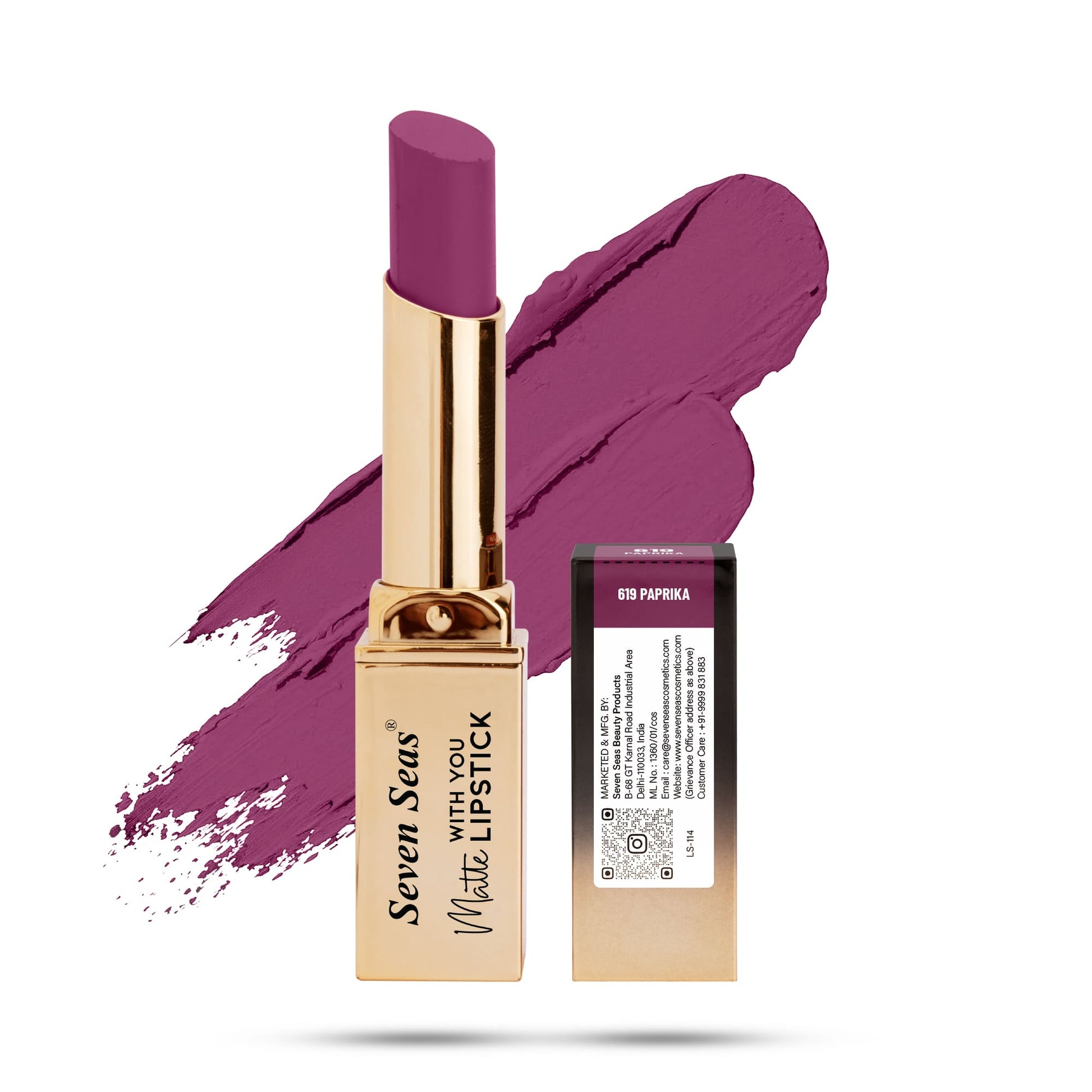Seven Seas Matte With You Lipstick - Seven Seas Cosmetics