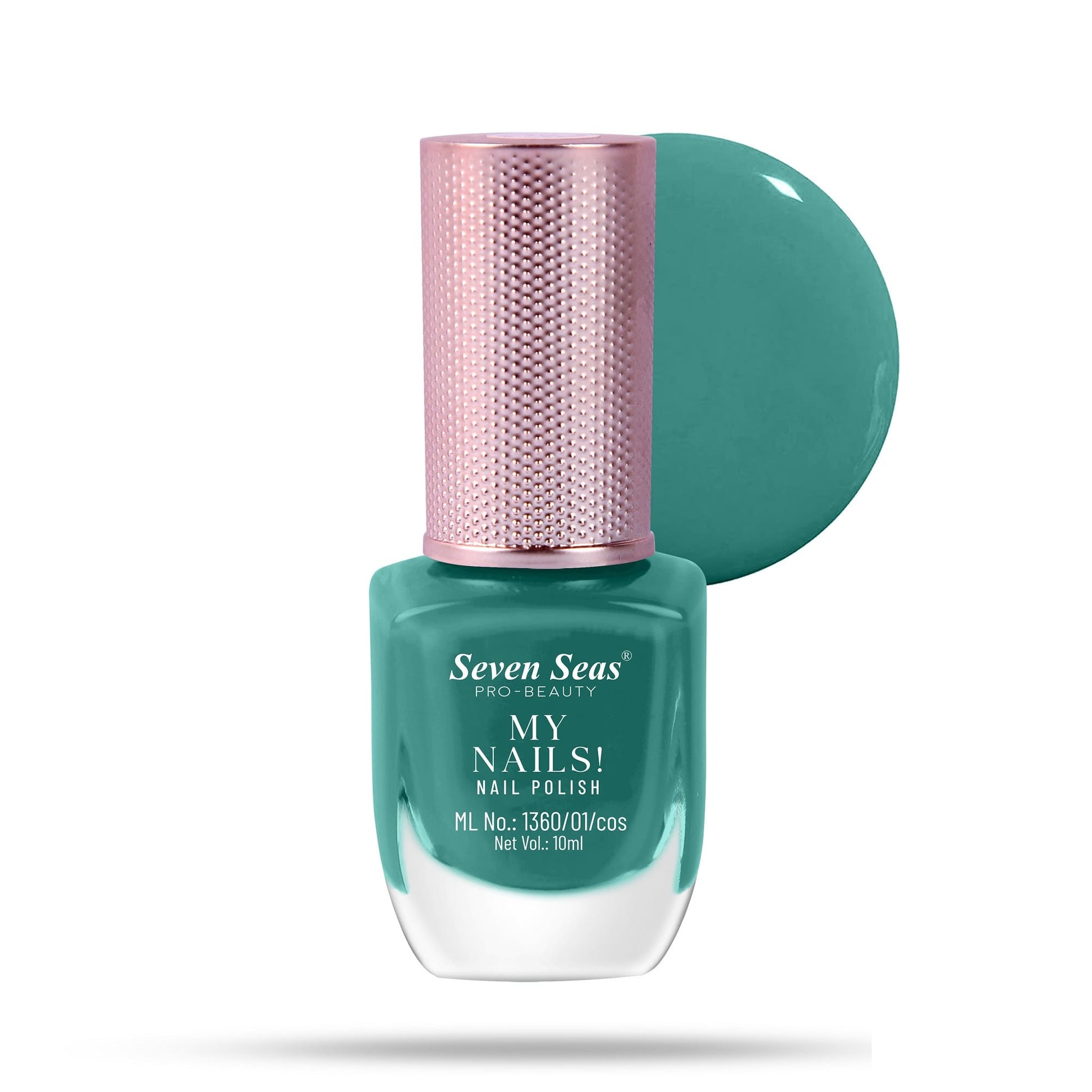 Seven Seas My Nails Nail Polish, High Colour Pay Off, Long Lasting, Quick Drying, Chip Resistant, Non-Staining, 10ml - Seven Seas Cosmetics