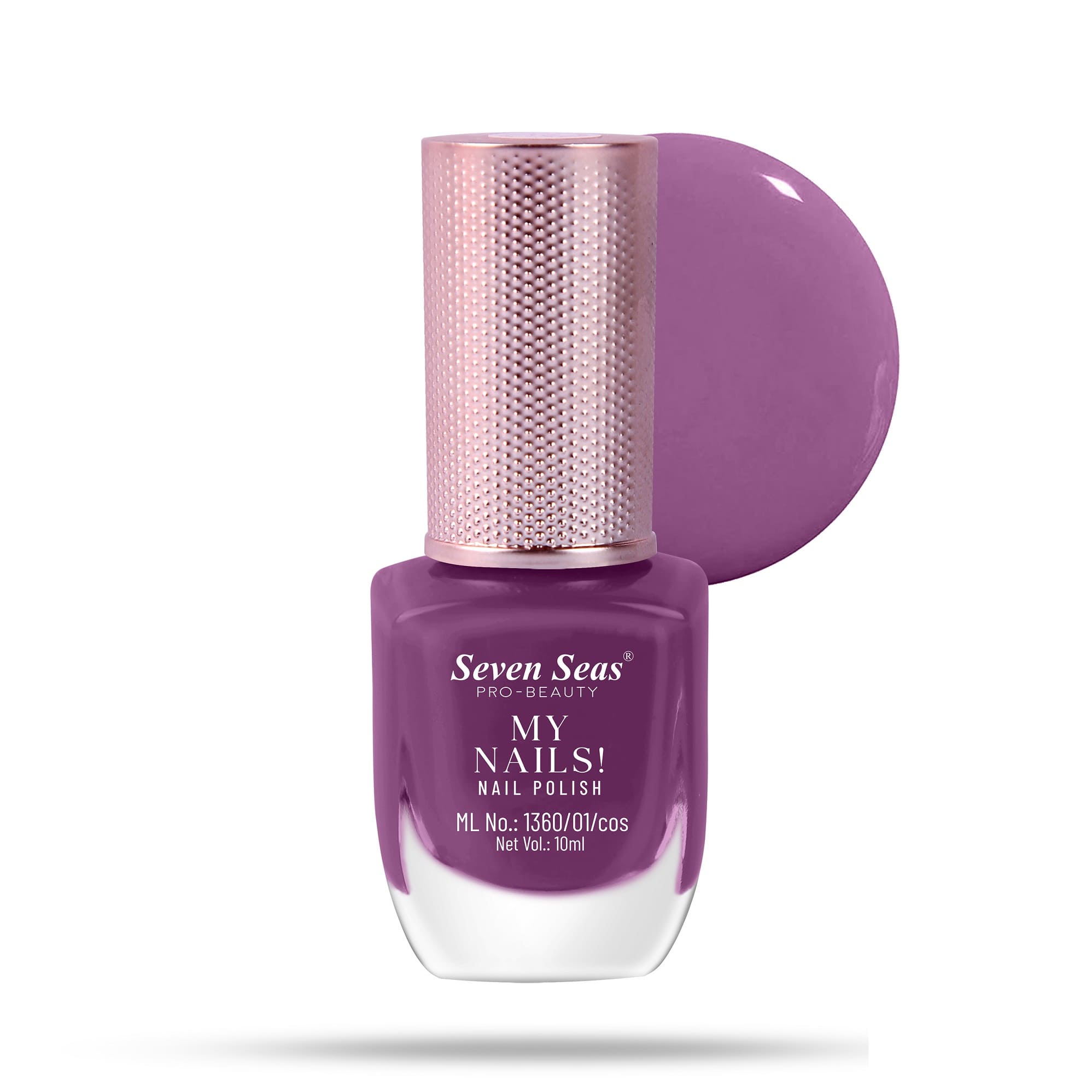 Seven Seas My Nails Nail Polish, High Colour Pay Off, Long Lasting, Quick Drying, Chip Resistant, Non-Staining, 10ml - Seven Seas Cosmetics