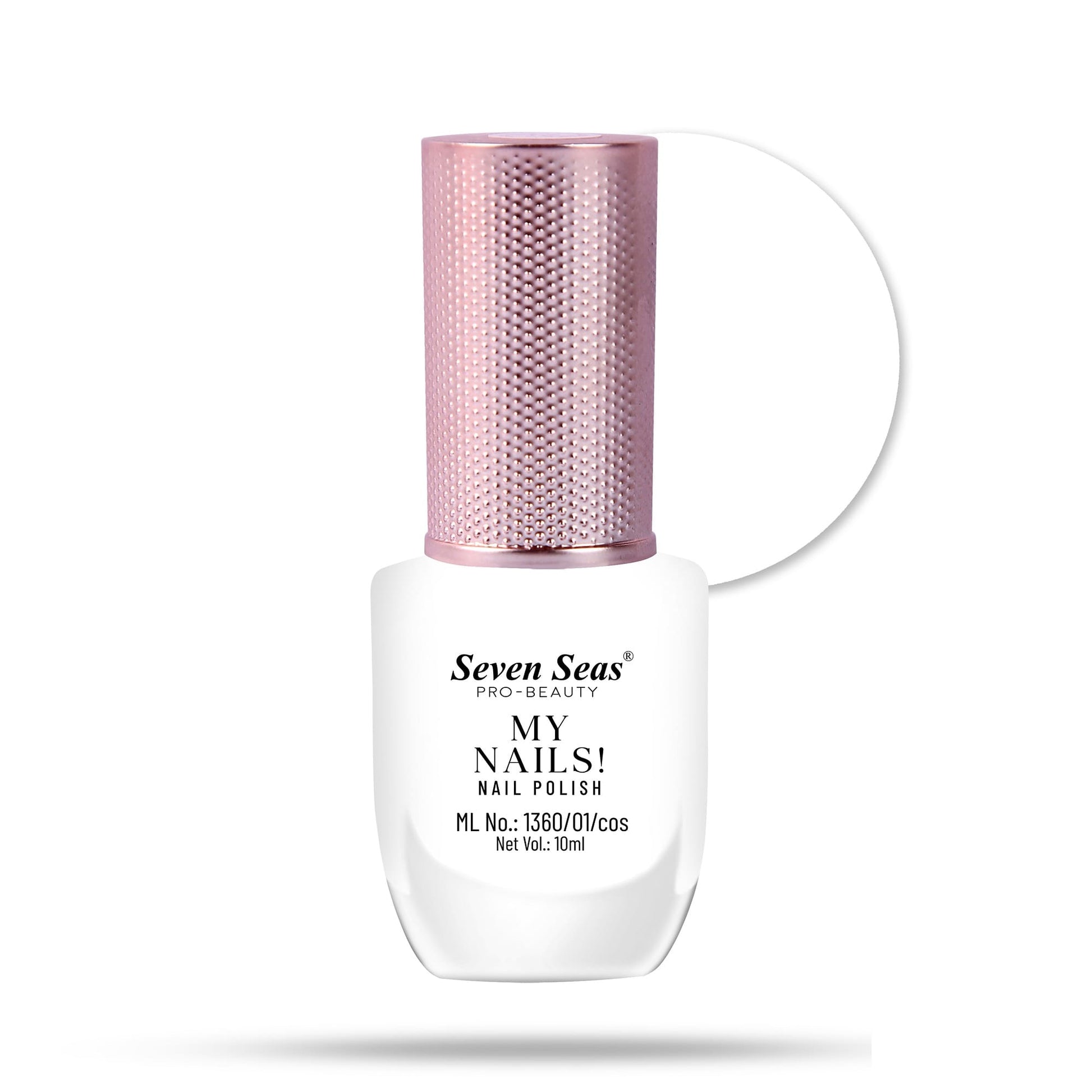 Seven Seas My Nails Nail Polish, High Colour Pay Off, Long Lasting, Quick Drying, Chip Resistant, Non-Staining, 10ml - Seven Seas Cosmetics