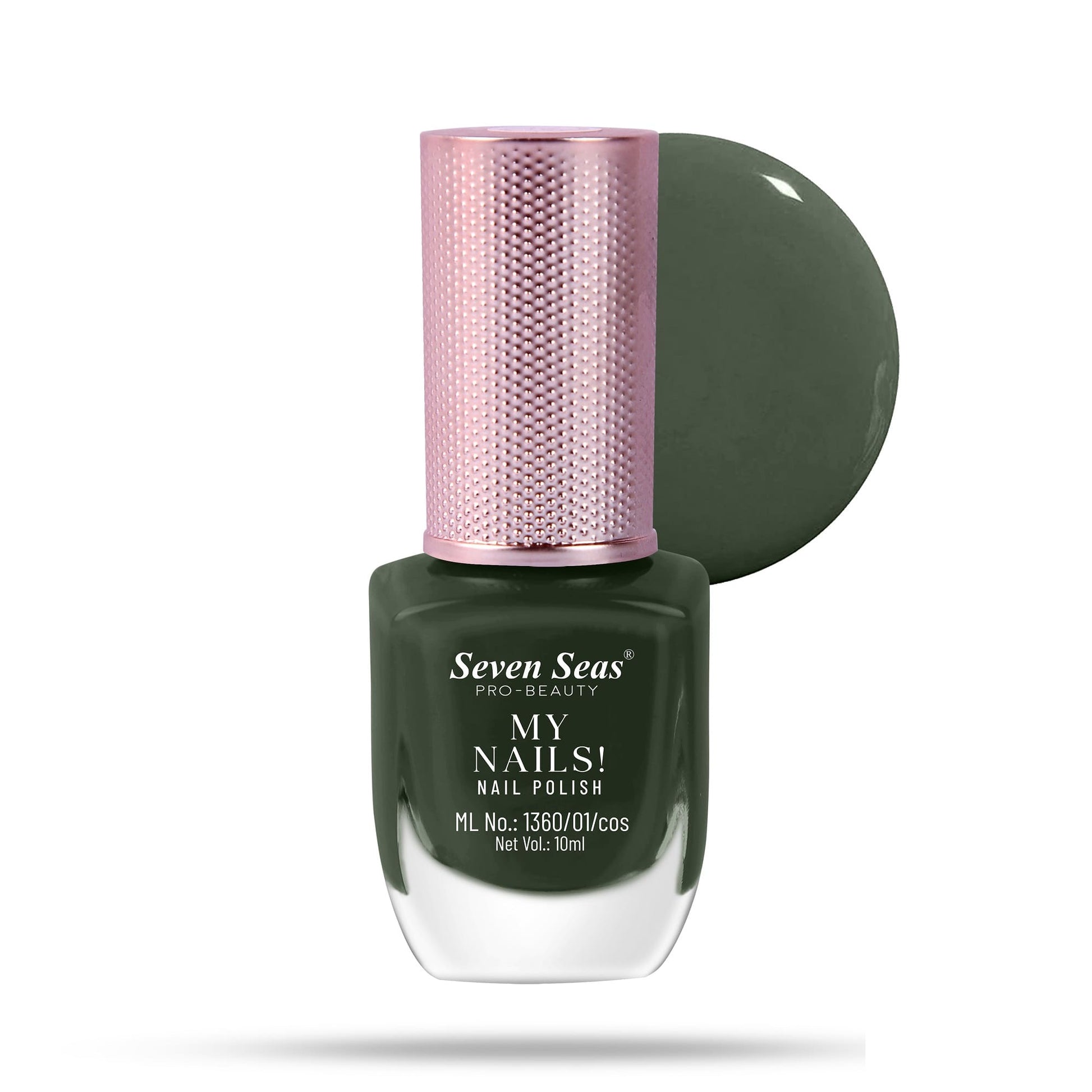 Seven Seas My Nails Nail Polish, High Colour Pay Off, Long Lasting, Quick Drying, Chip Resistant, Non-Staining, 10ml - Seven Seas Cosmetics