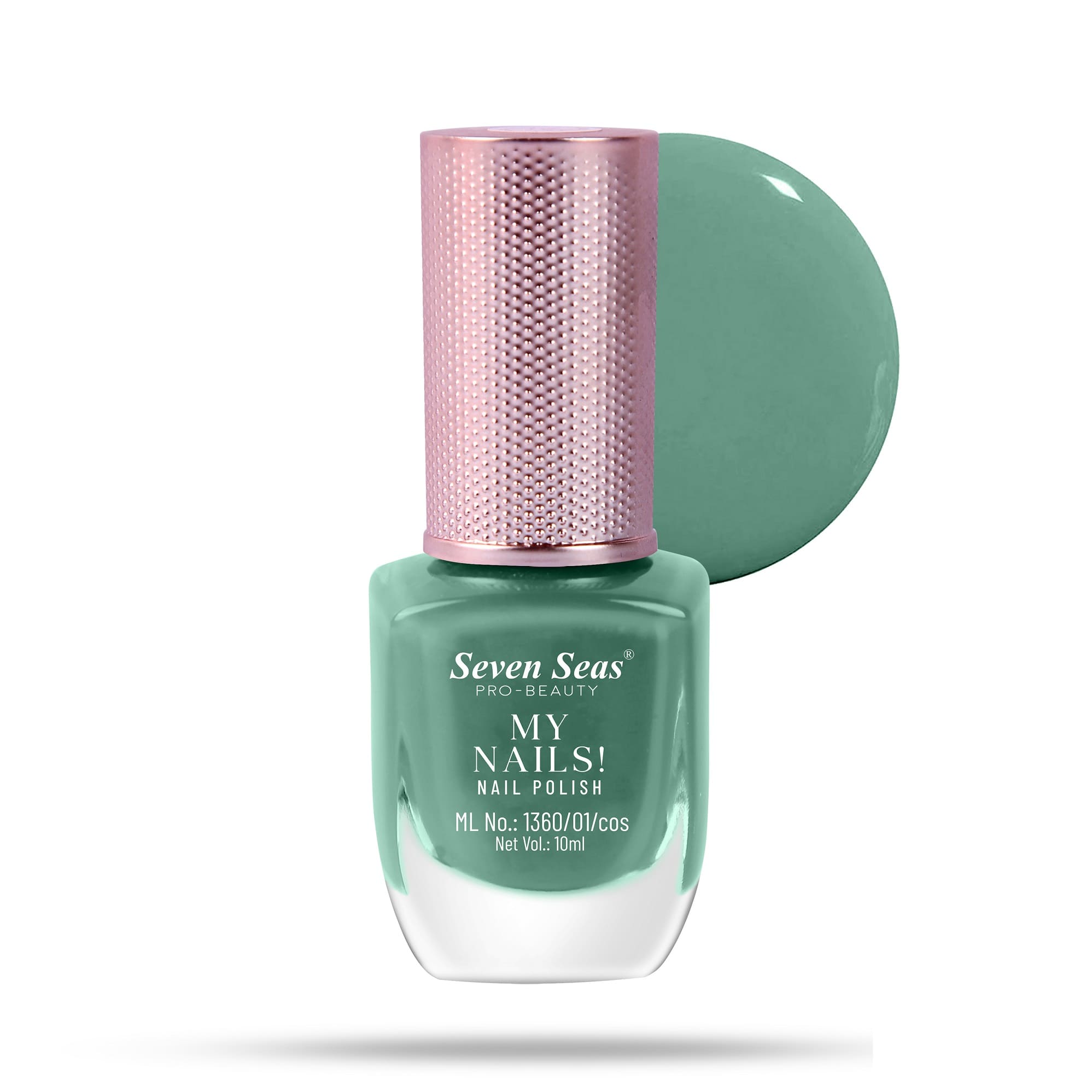 Seven Seas My Nails Nail Polish, High Colour Pay Off, Long Lasting, Quick Drying, Chip Resistant, Non-Staining, 10ml - Seven Seas Cosmetics