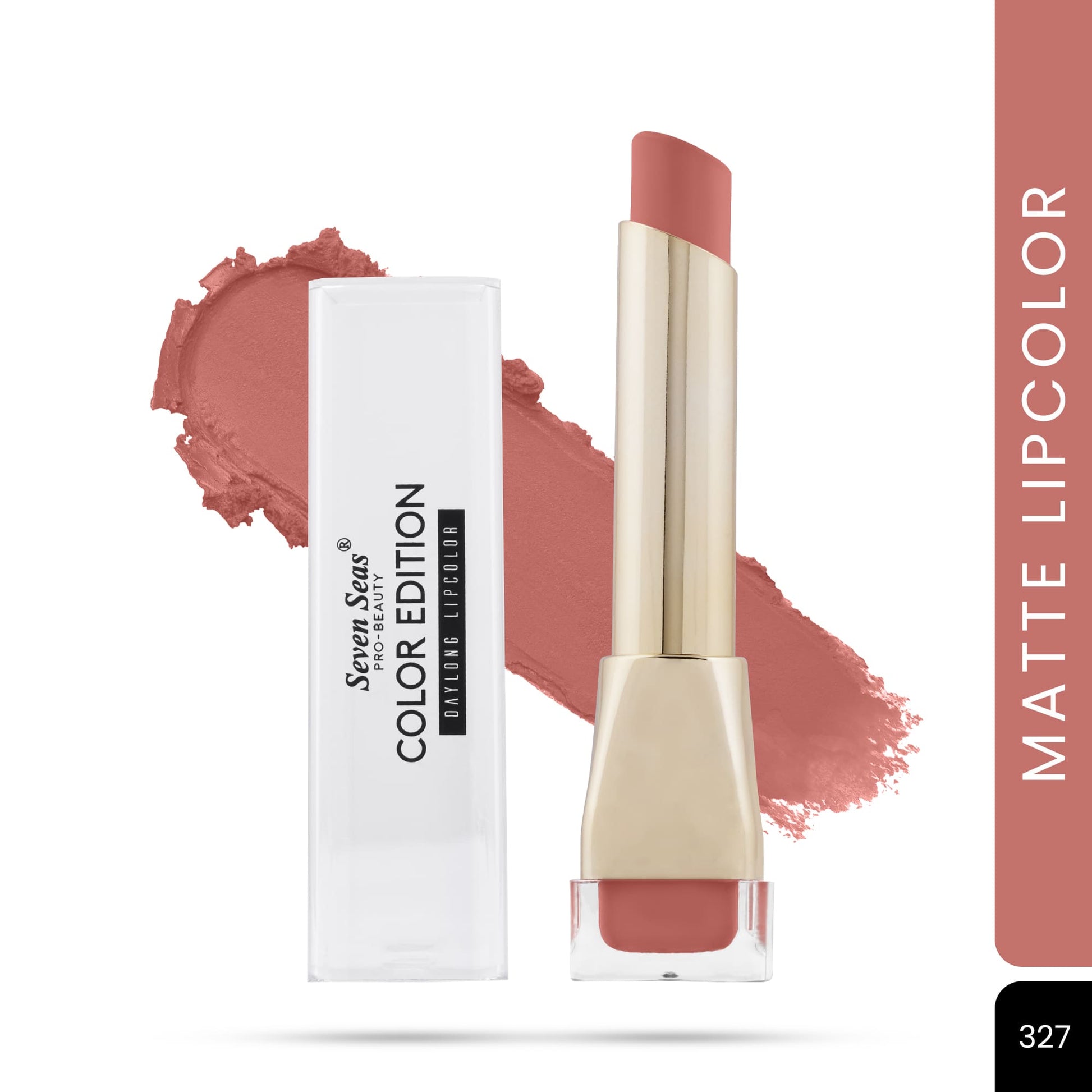 Seven Seas Color Edition Matte Lipstick | Highly Pigmented | Long Lasting | Waterproof | Smudgeproof | Single Coat Application | Lipstick for Women - Seven Seas Cosmetics