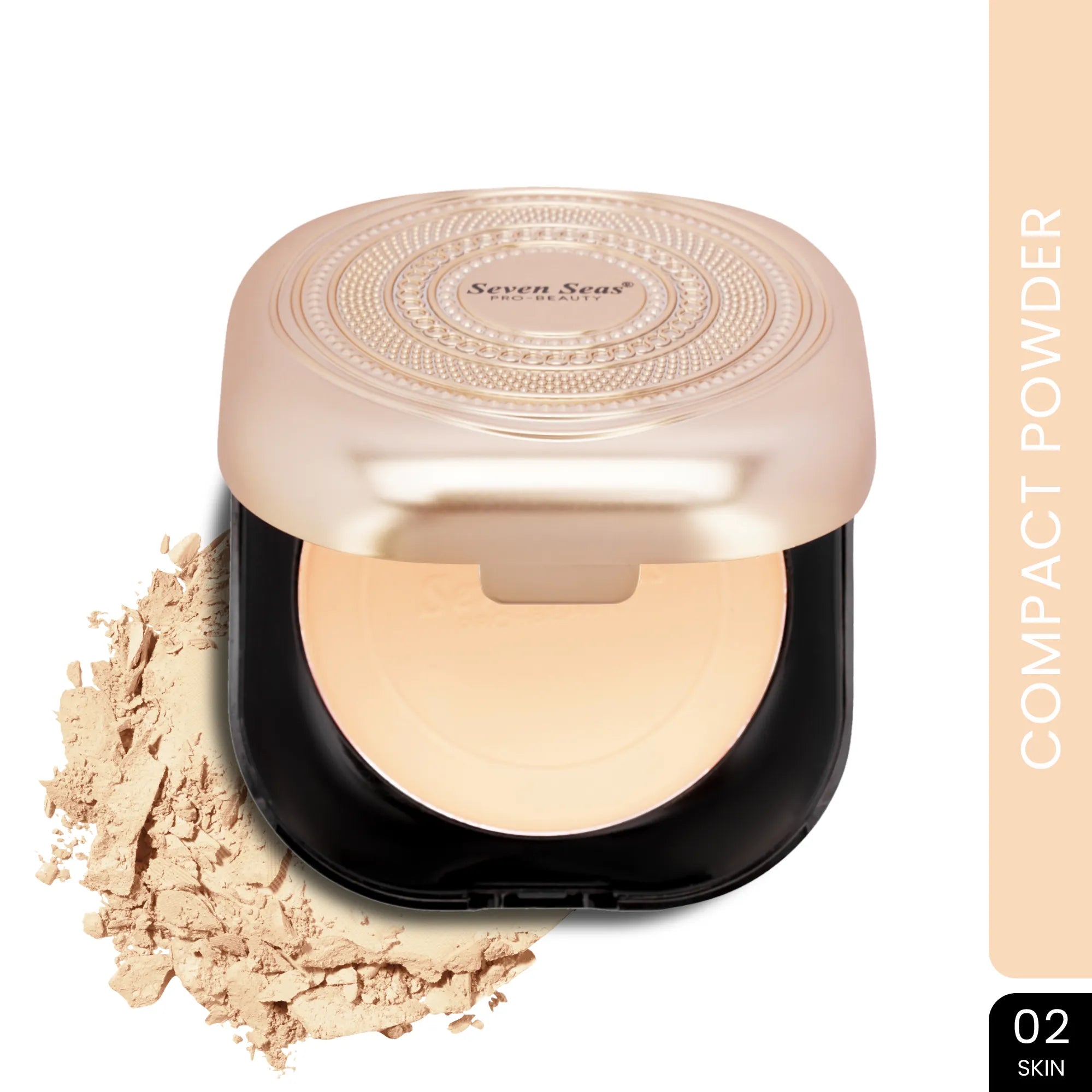 HD Full Coverage Compact Powder - 2-in-1 Oil-Control Compact with Shimmery & Matte Finish