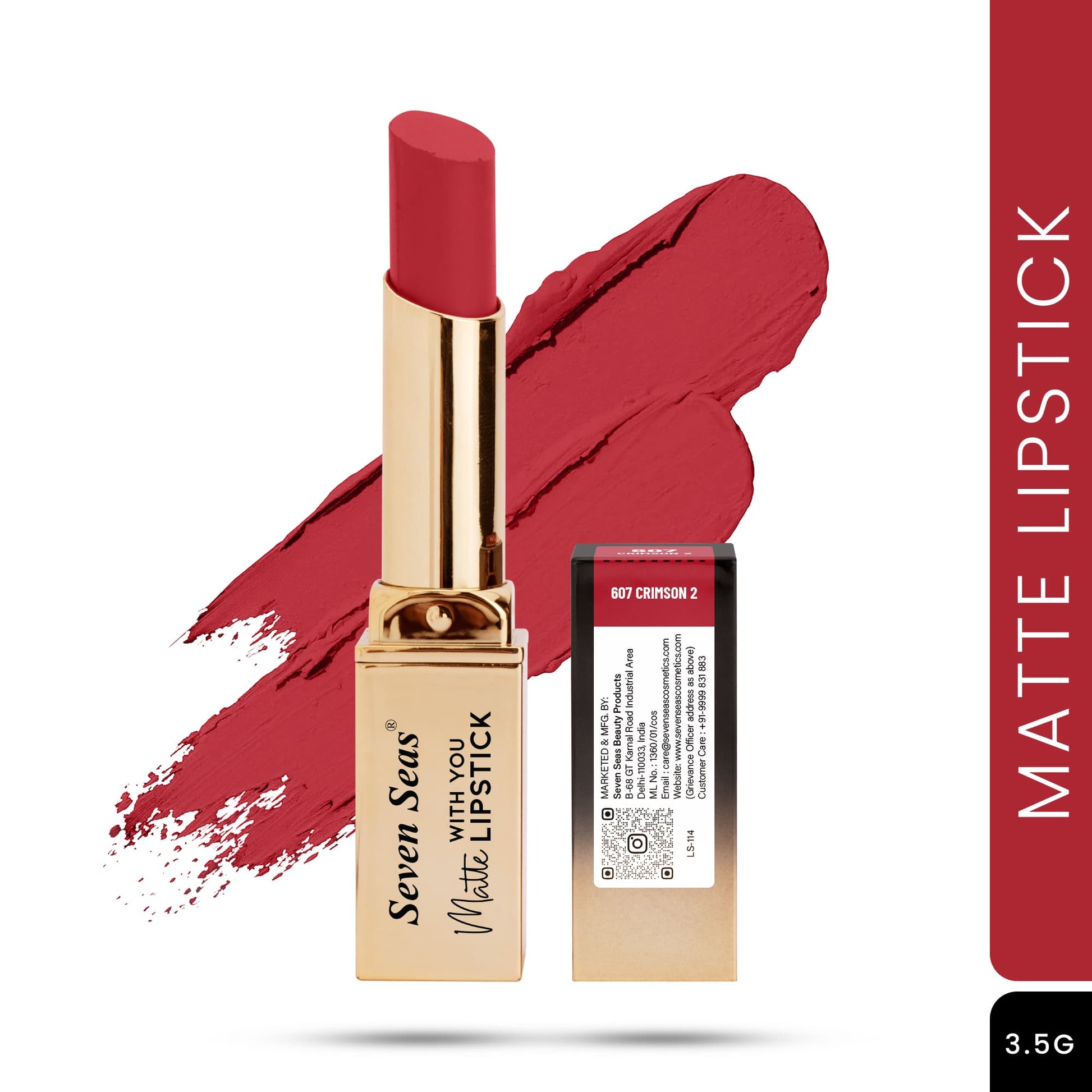 Seven Seas Matte With You Lipstick - Seven Seas Cosmetics