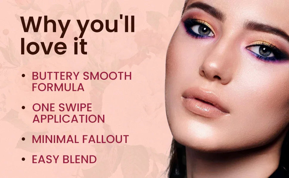Nude Dust Eyeshadow Palette | Matte & Shimmer Nude Shades - Seven Seas Cosmetics