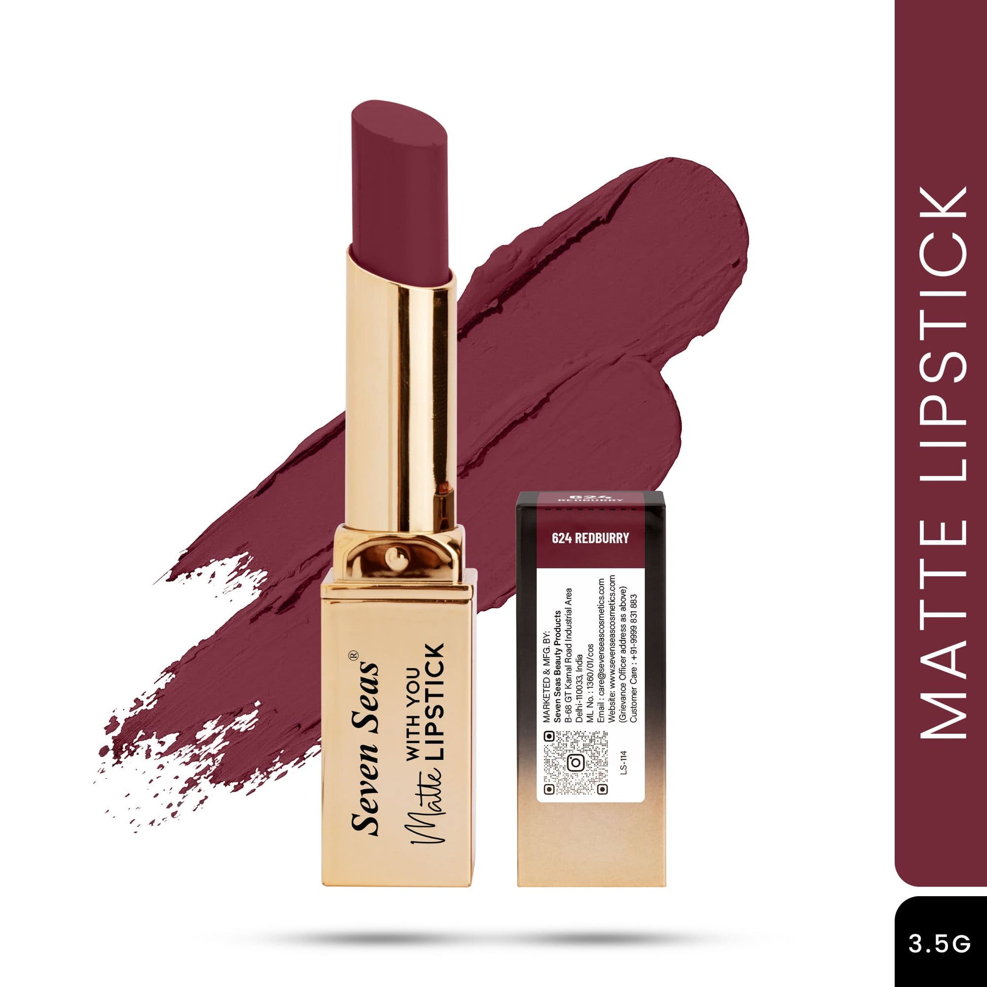 Seven Seas Matte With You Lipstick - Seven Seas Cosmetics