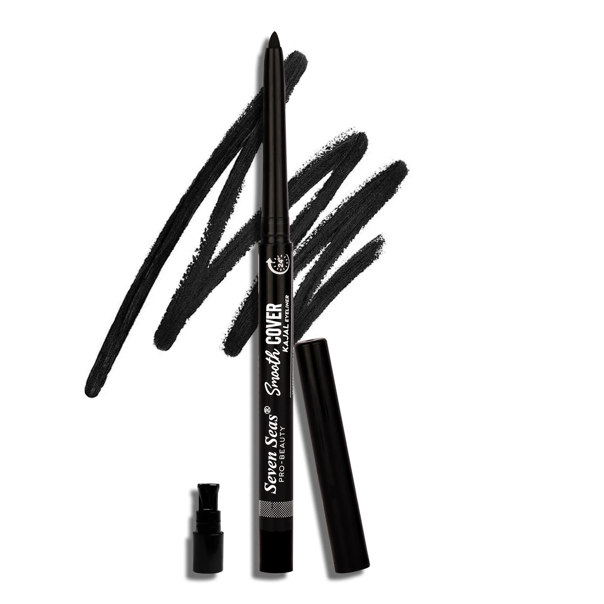 Jet Black Smooth Cover Kajal