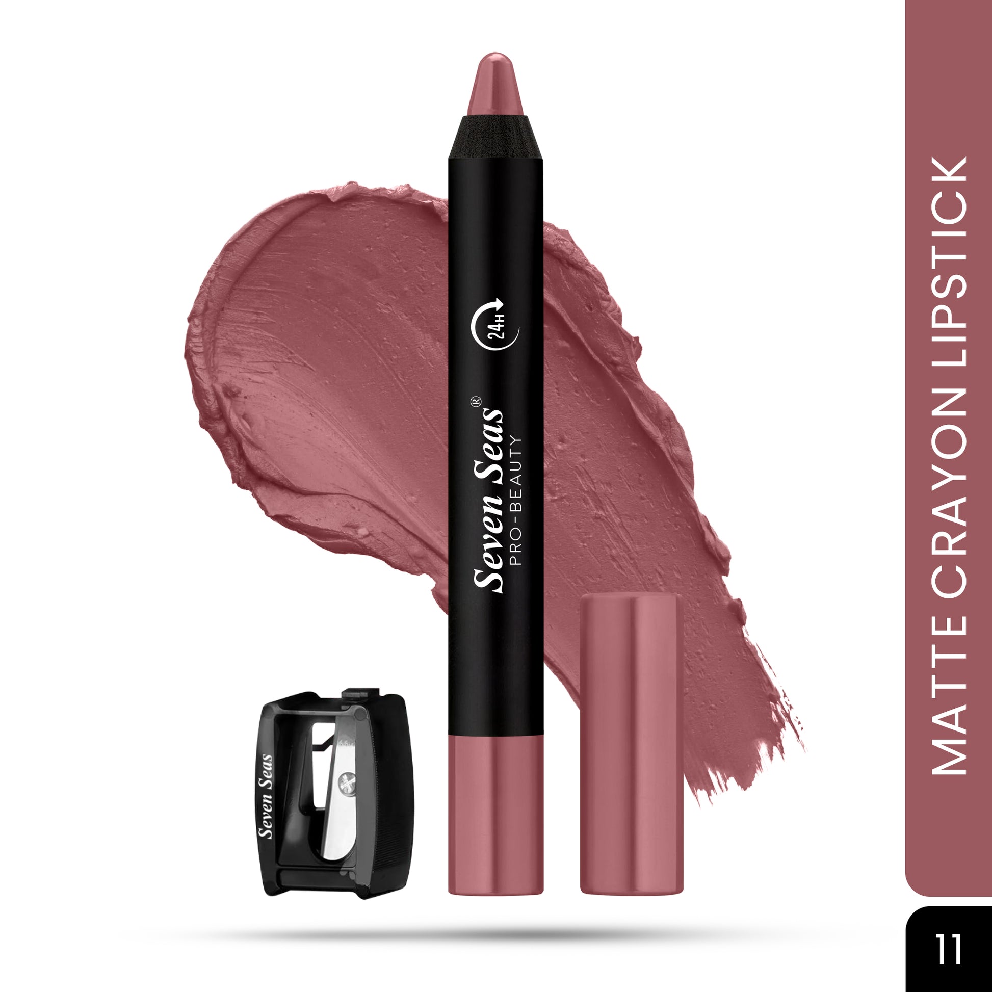 Seven Seas Matte Mood Transfer proof Crayon Lipstick - Seven Seas Cosmetics