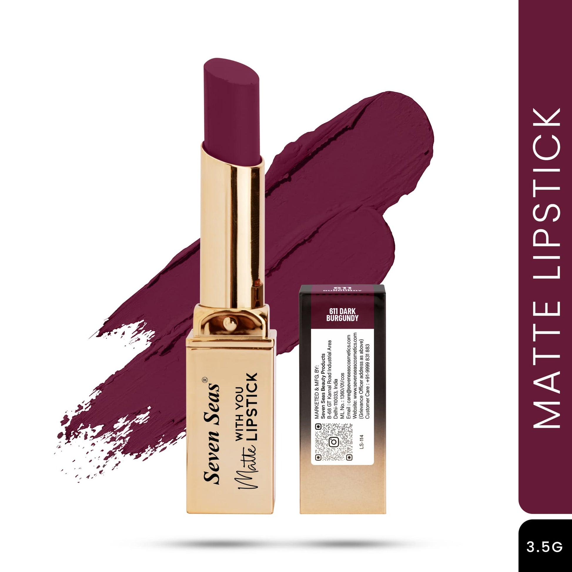 Seven Seas Matte With You Lipstick - Seven Seas Cosmetics