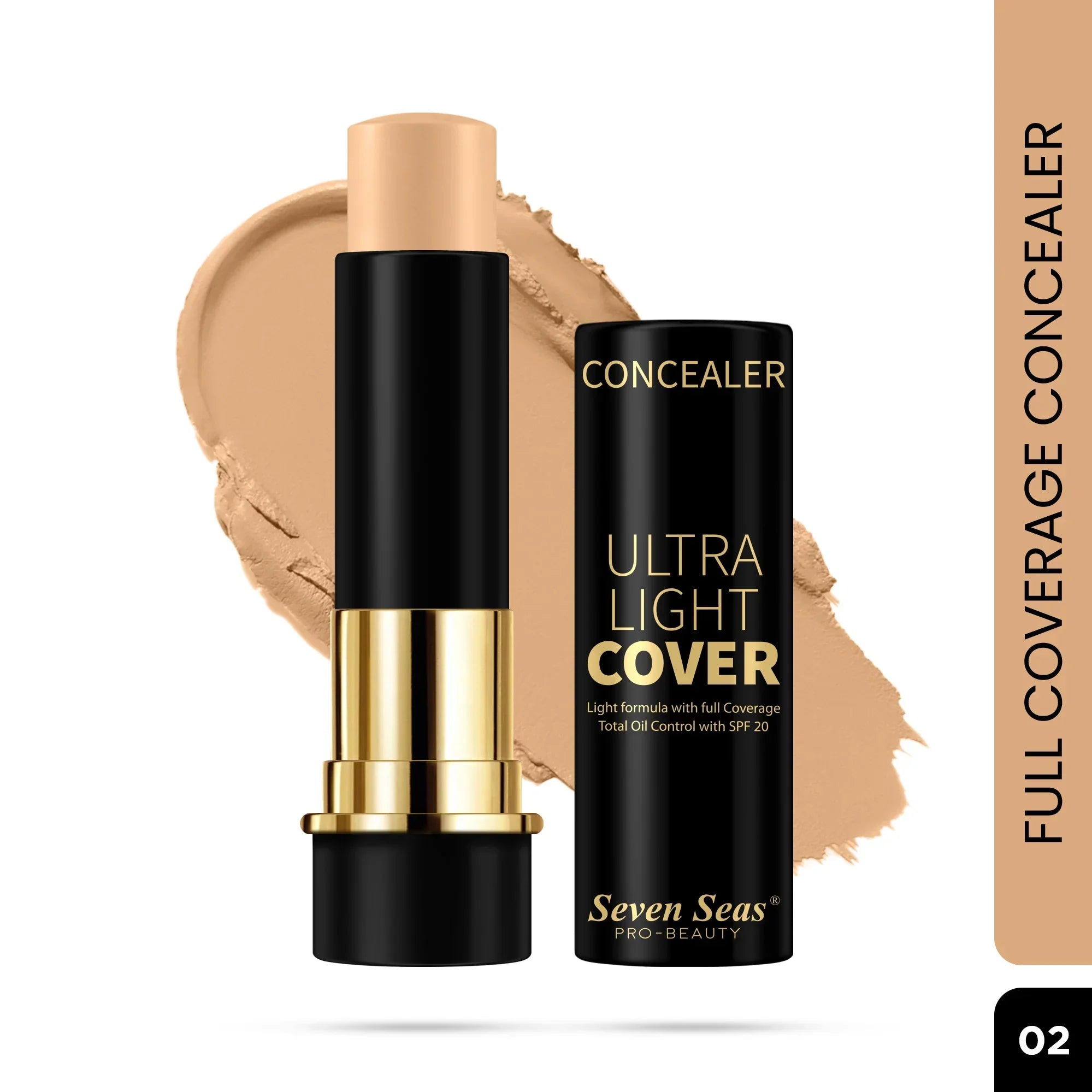 HD Pro Ultra Light Cover Concealer Stick - Seven Seas Cosmetics