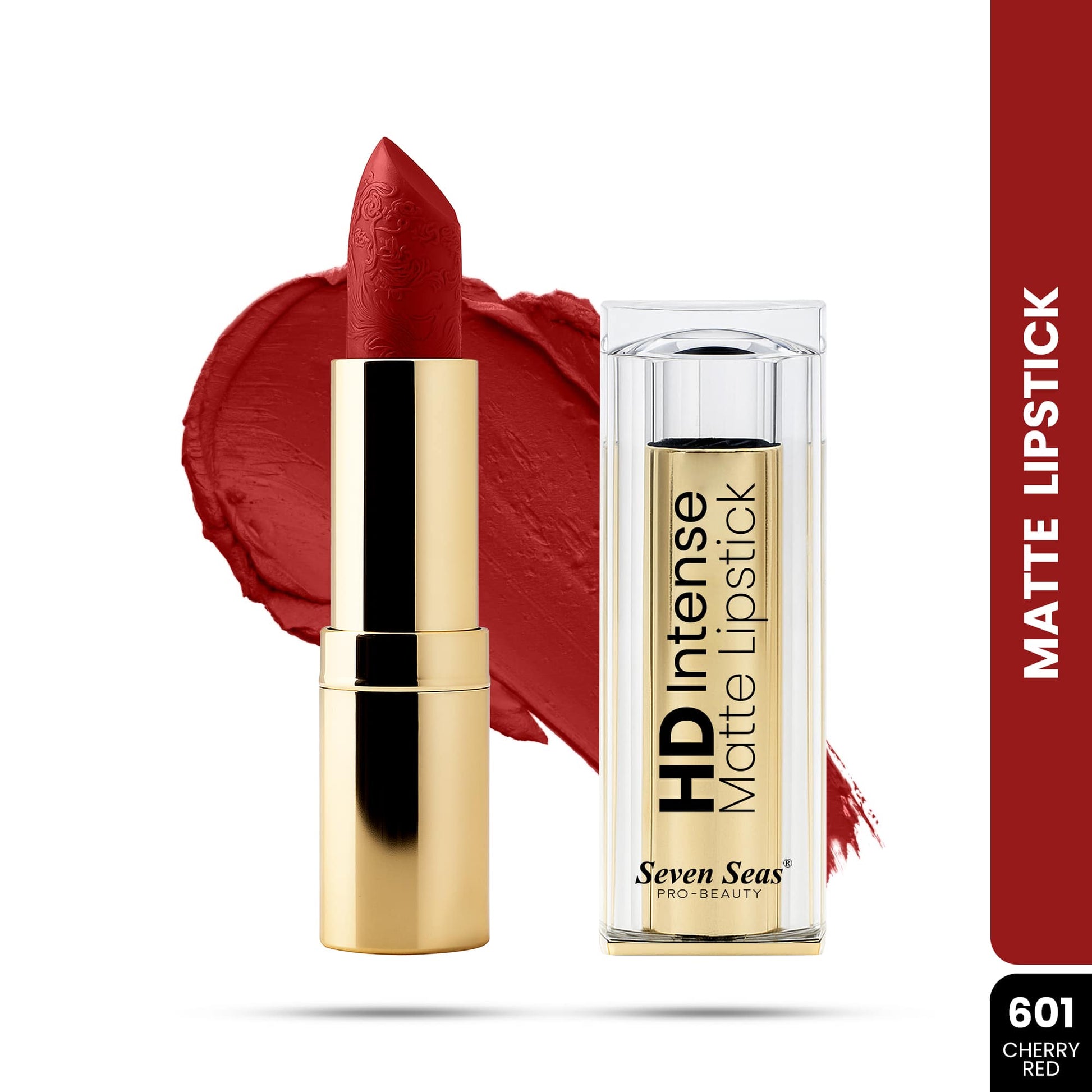 Seven Seas HD Intense Matte Lipstick | Non-Transfer | Lipstick For Women (607-Dark Coffee, 3.5G) - Seven Seas Cosmetics