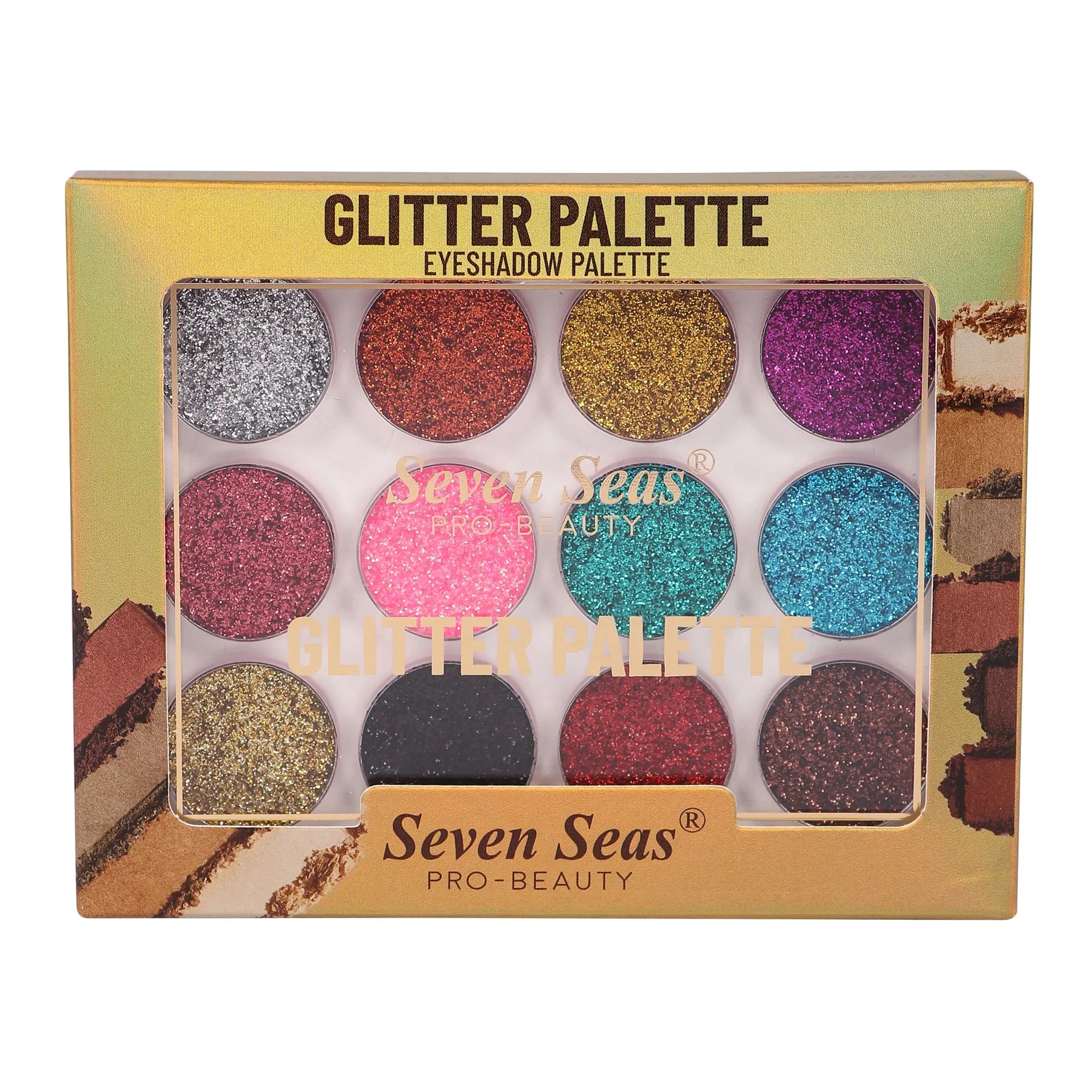 Glitter Eyeshadow Palette - Seven Seas Cosmetics