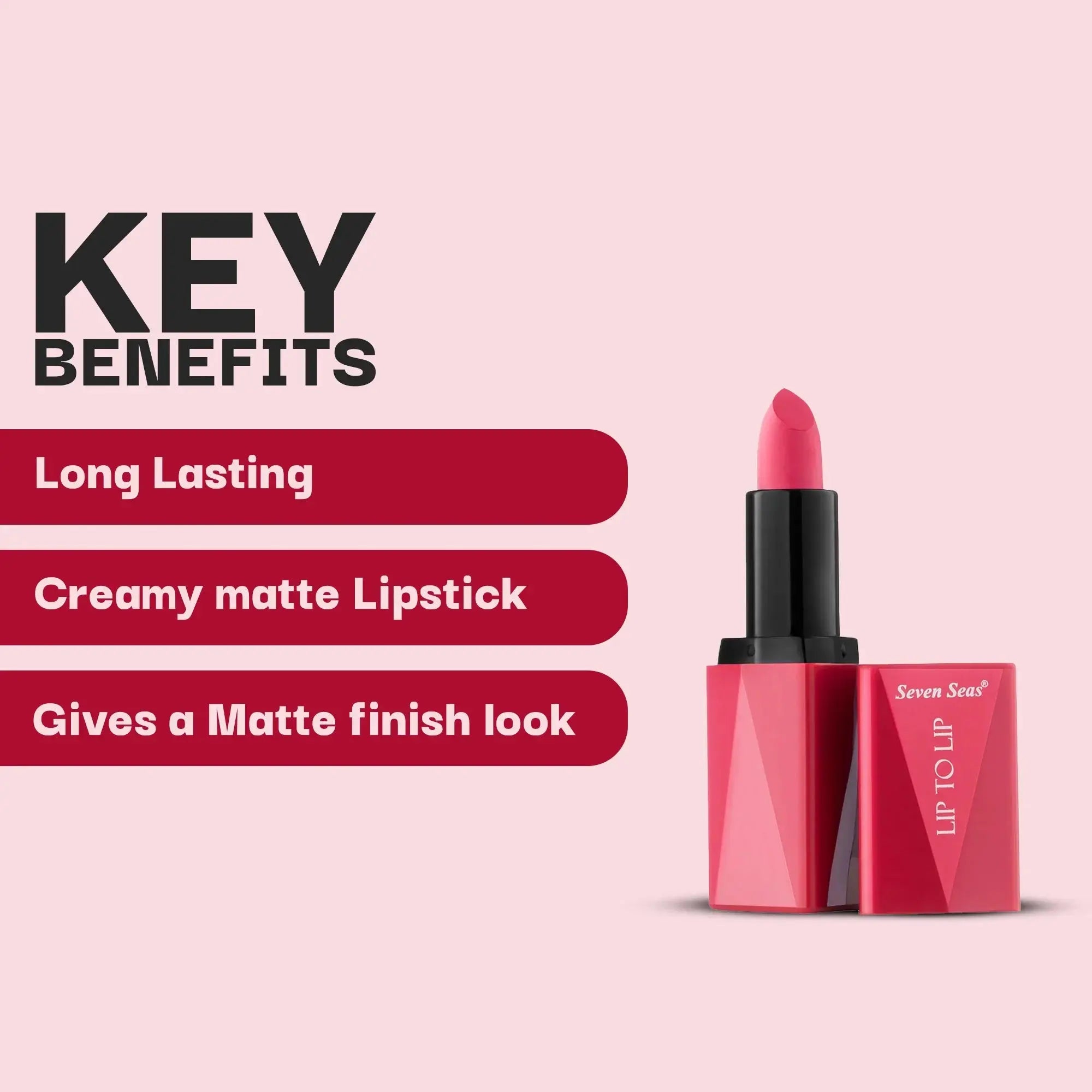 Lip To Lip Matte Lipstick - Seven Seas Cosmetics