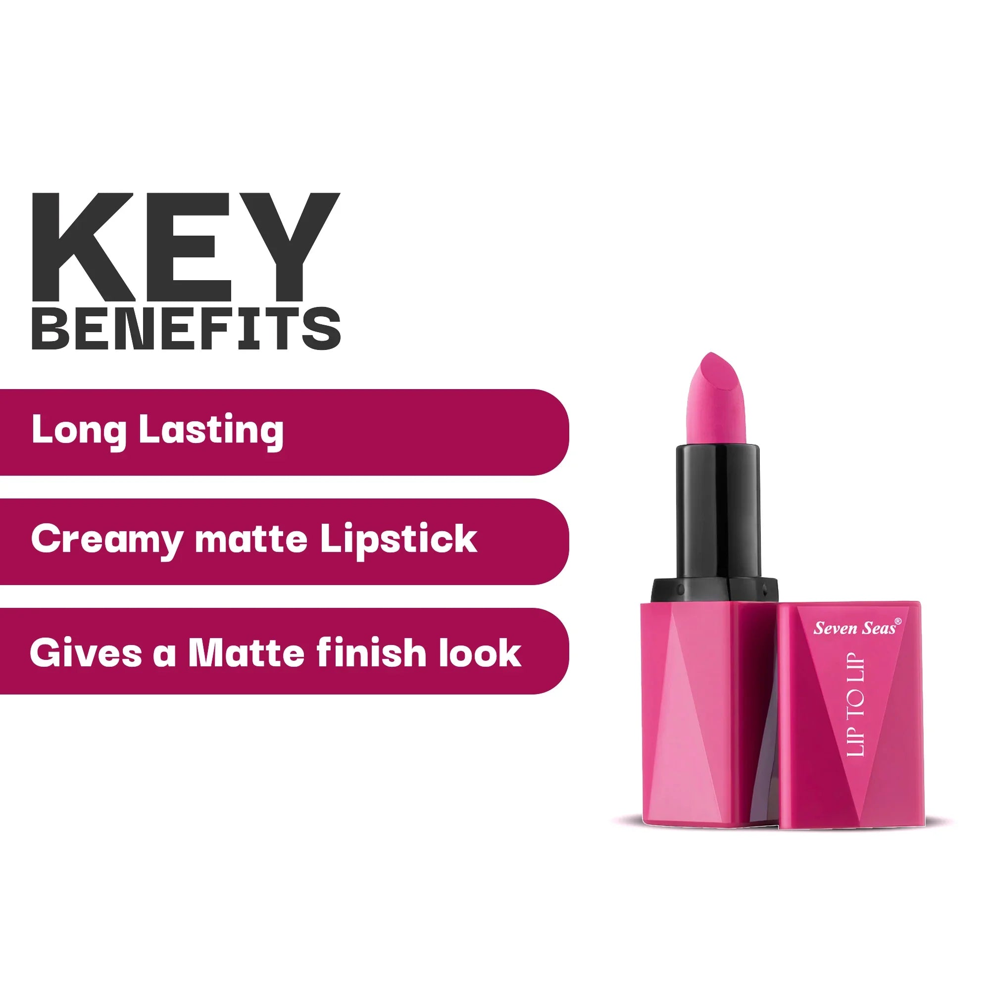 Lip To Lip Matte Lipstick - Seven Seas Cosmetics