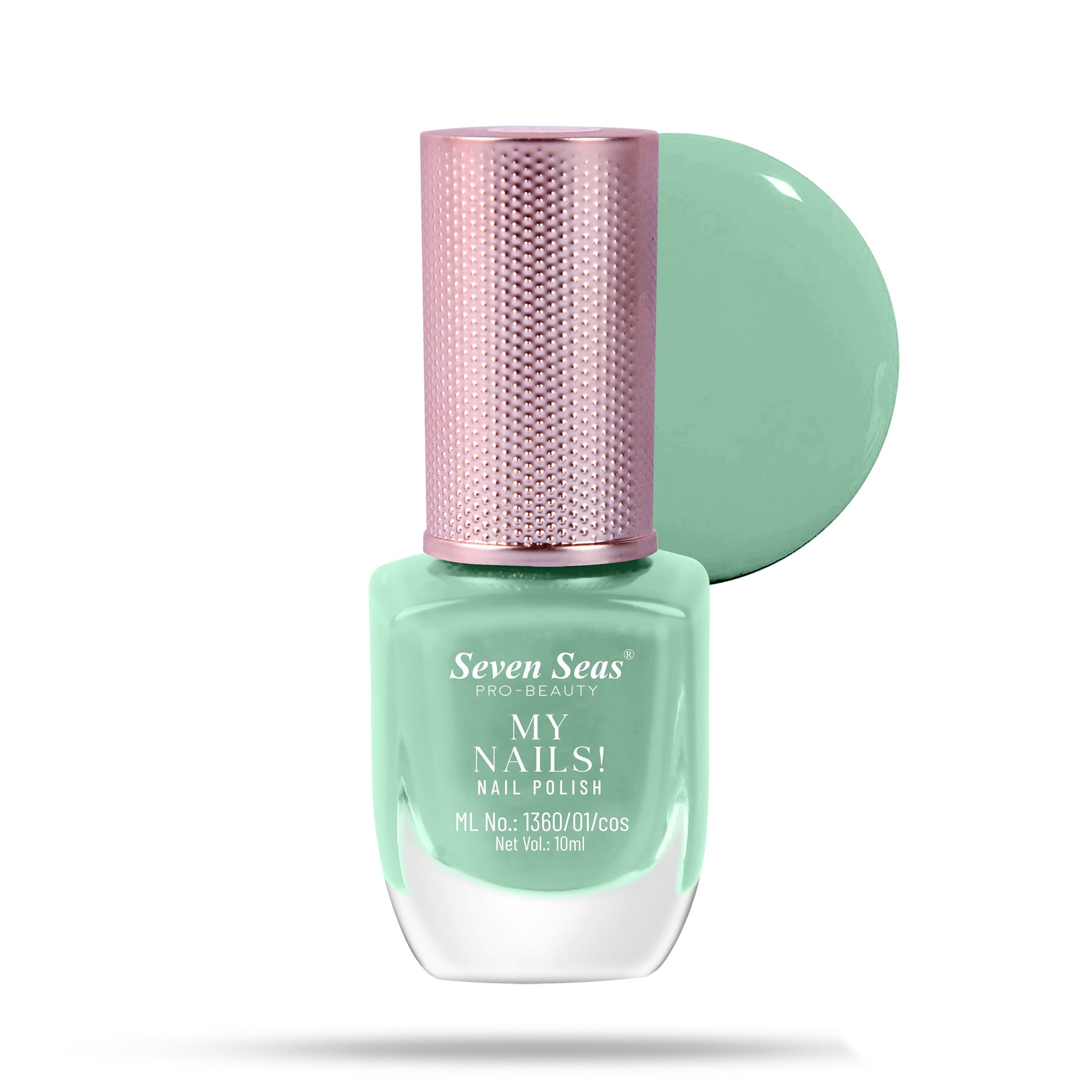 Seven Seas My Nails Nail Polish, High Colour Pay Off, Long Lasting, Quick Drying, Chip Resistant, Non-Staining, 10ml - Seven Seas Cosmetics