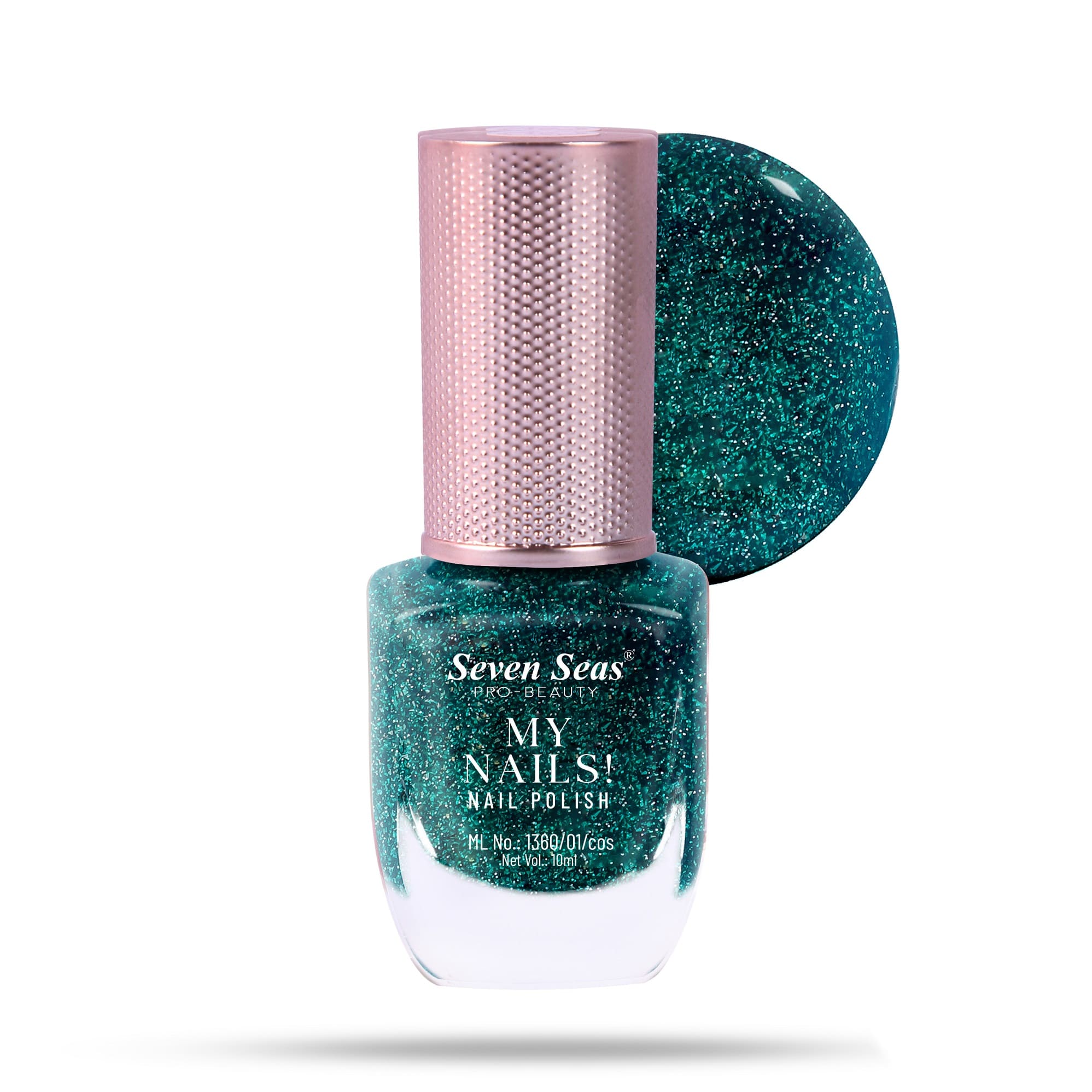 Seven Seas My Nails Nail Polish, High Colour Pay Off, Long Lasting, Quick Drying, Chip Resistant, Non-Staining, 10ml - Seven Seas Cosmetics